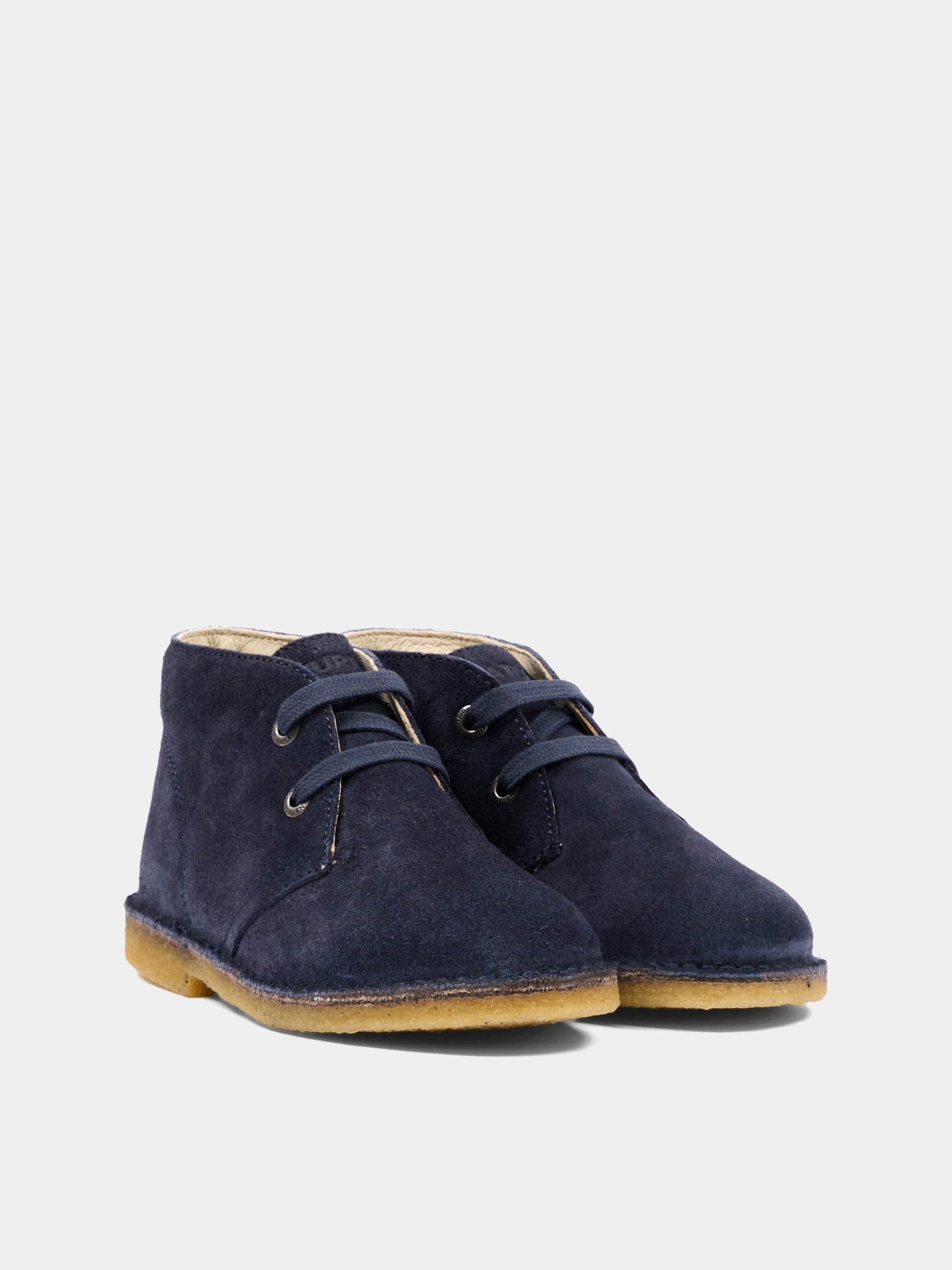 Stivaletti blu per bambino in suede,Naturino,001 2014141 01 0C01