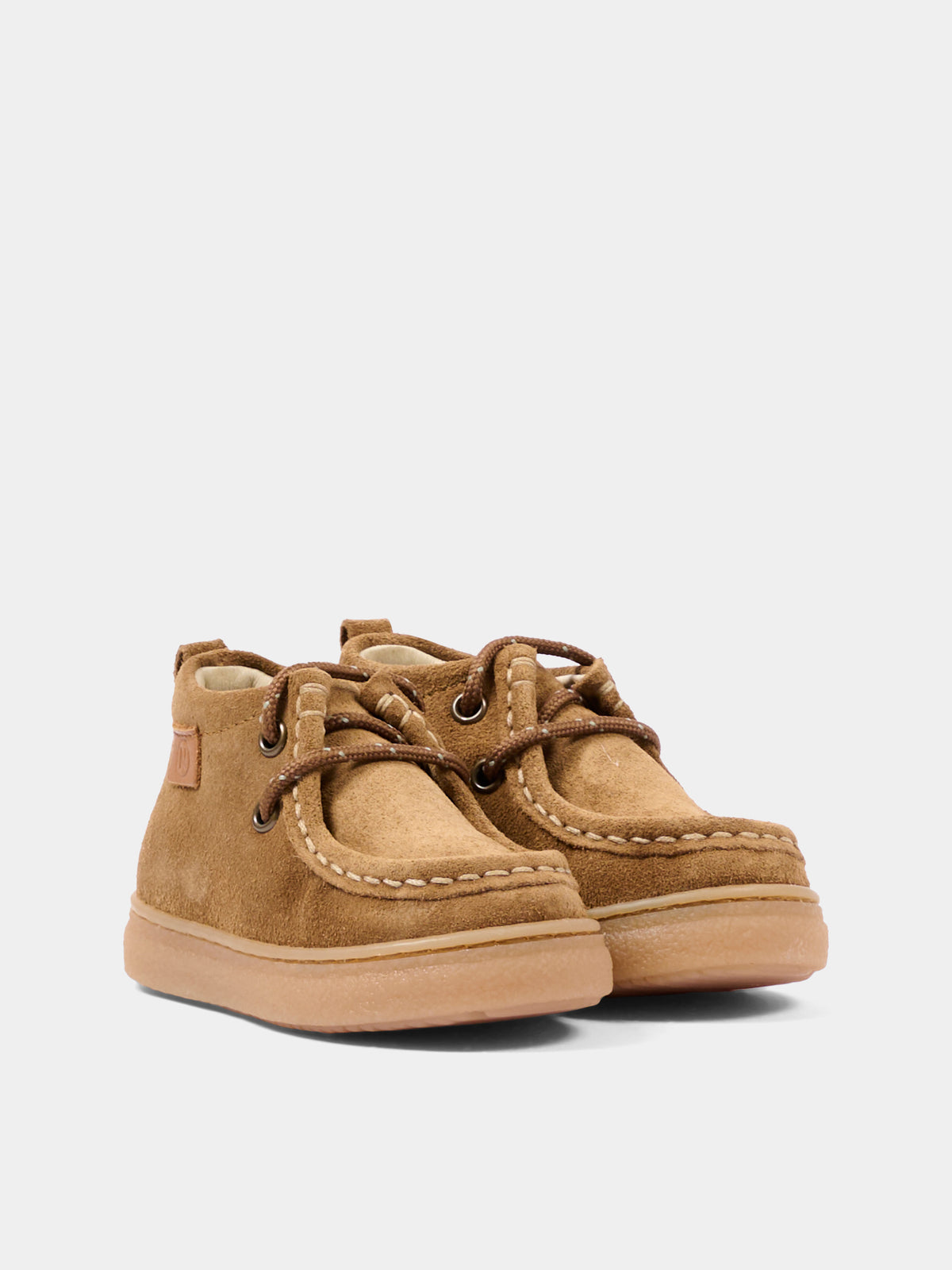 Stivaletti beige per neonato in suede,Naturino,001 2018103 01 0D06