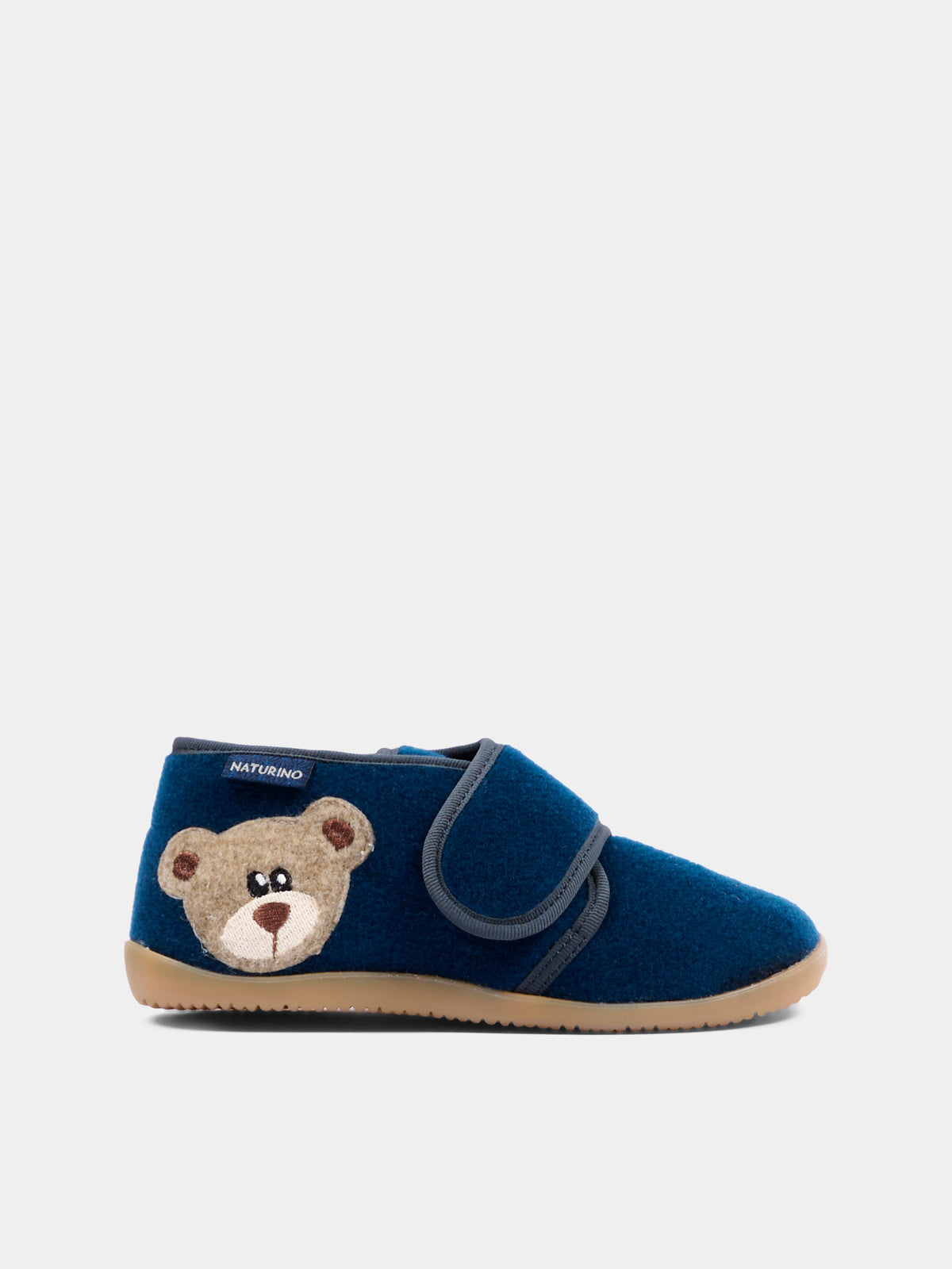 Pantofole blu per bambino con orsetto,Naturino,001 4000627 01 0C01