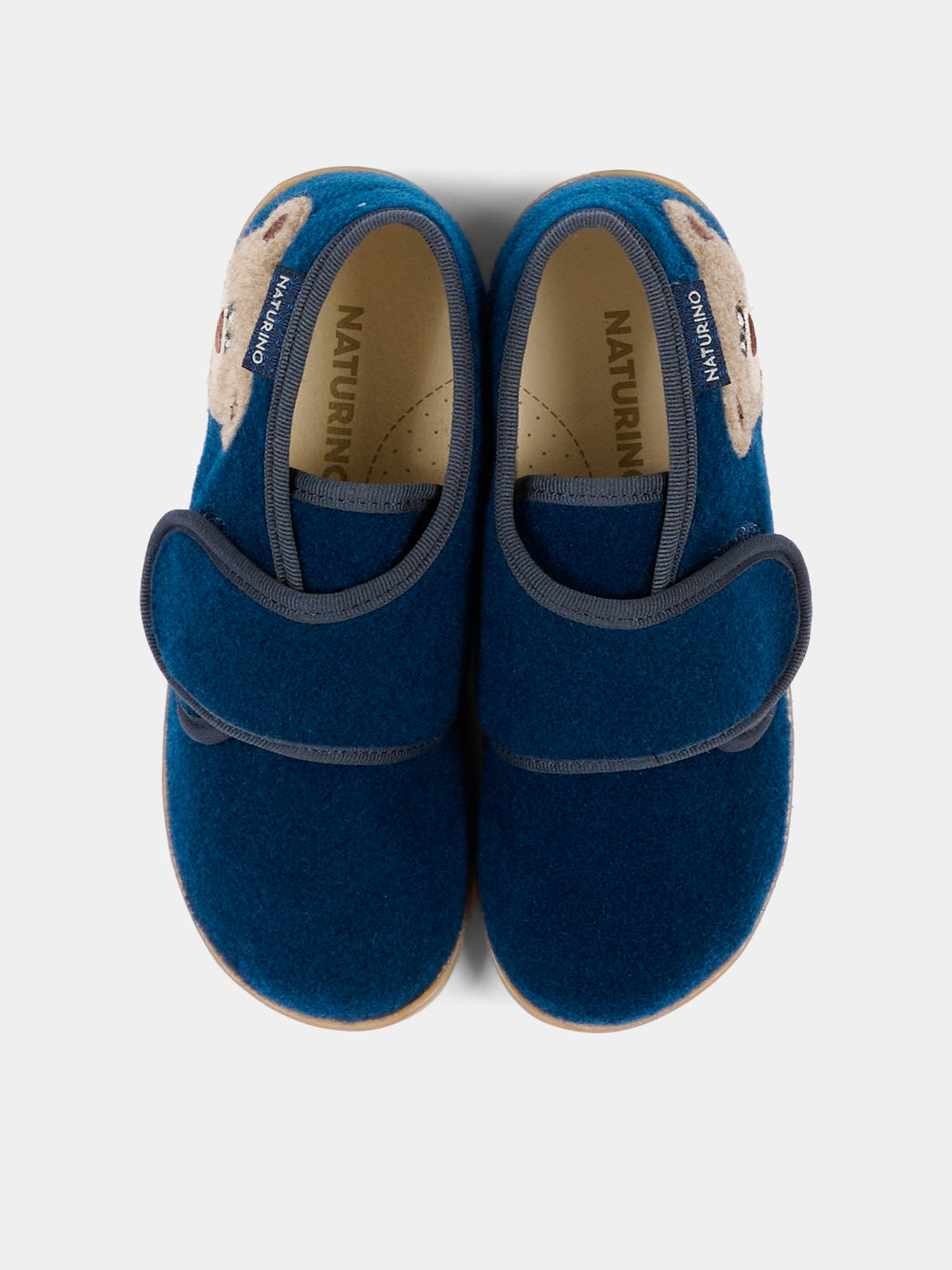 Pantofole blu per bambino con orsetto,Naturino,001 4000627 01 0C01