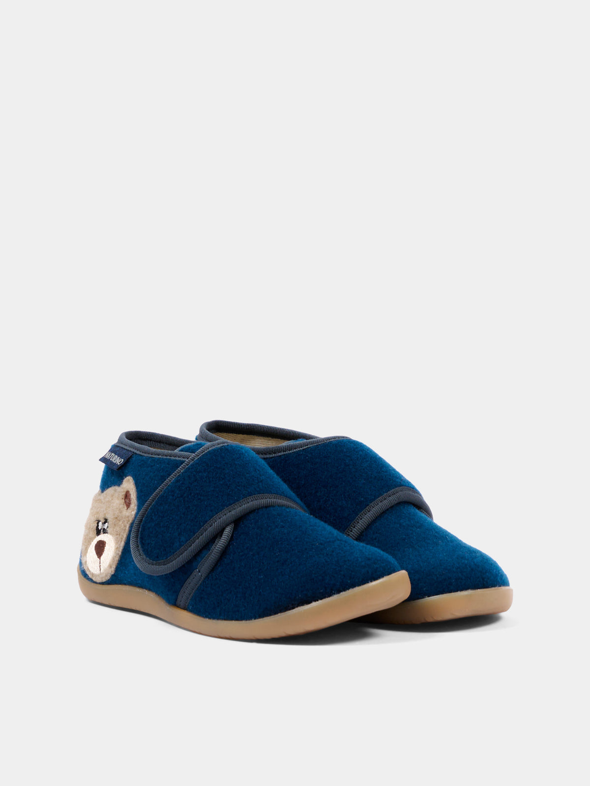 Pantofole blu per bambino con orsetto,Naturino,001 4000627 01 0C01