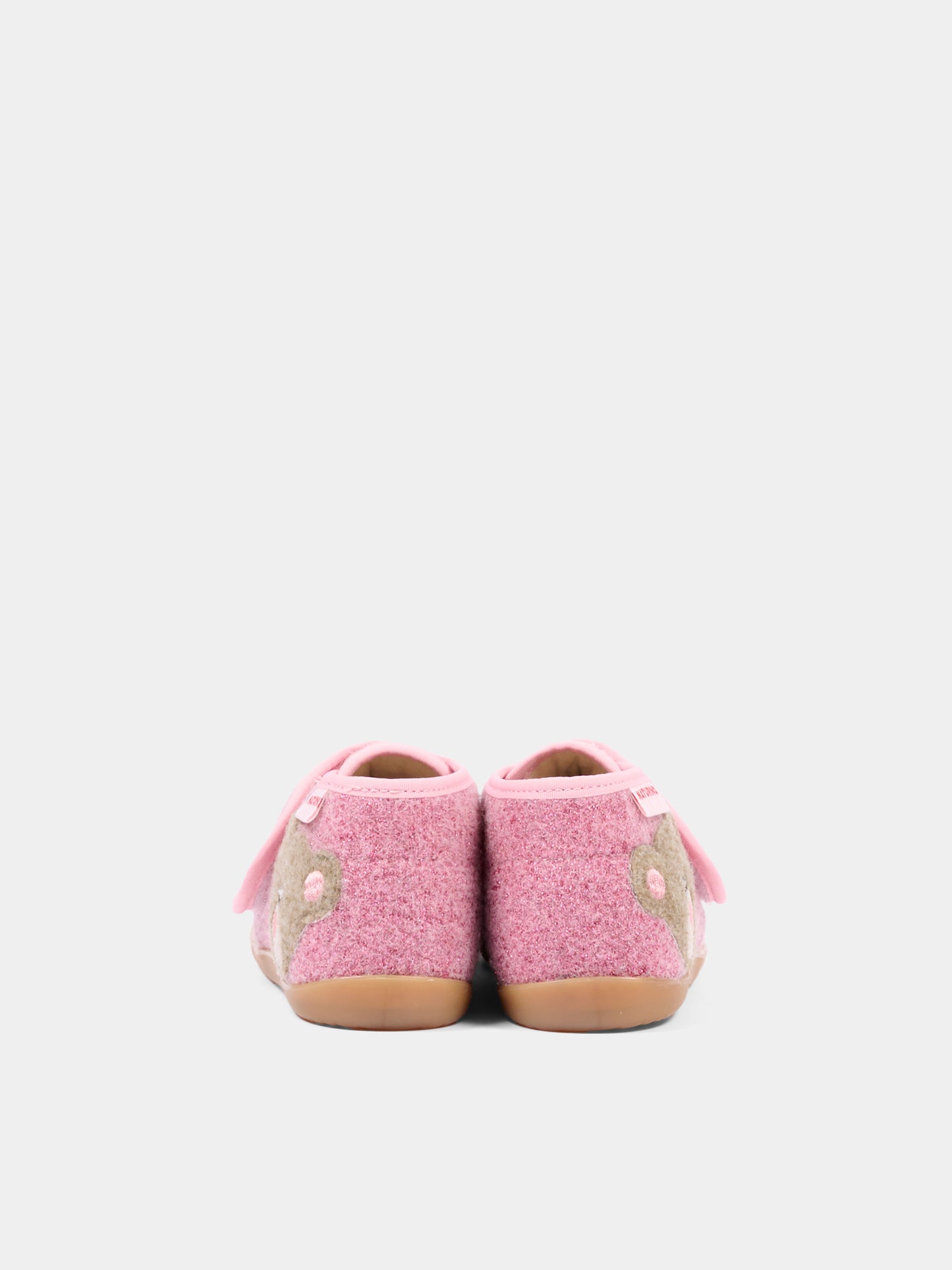 Pantofole rosa per neonata con orsetto,Naturino,001 4000627 04 0M02