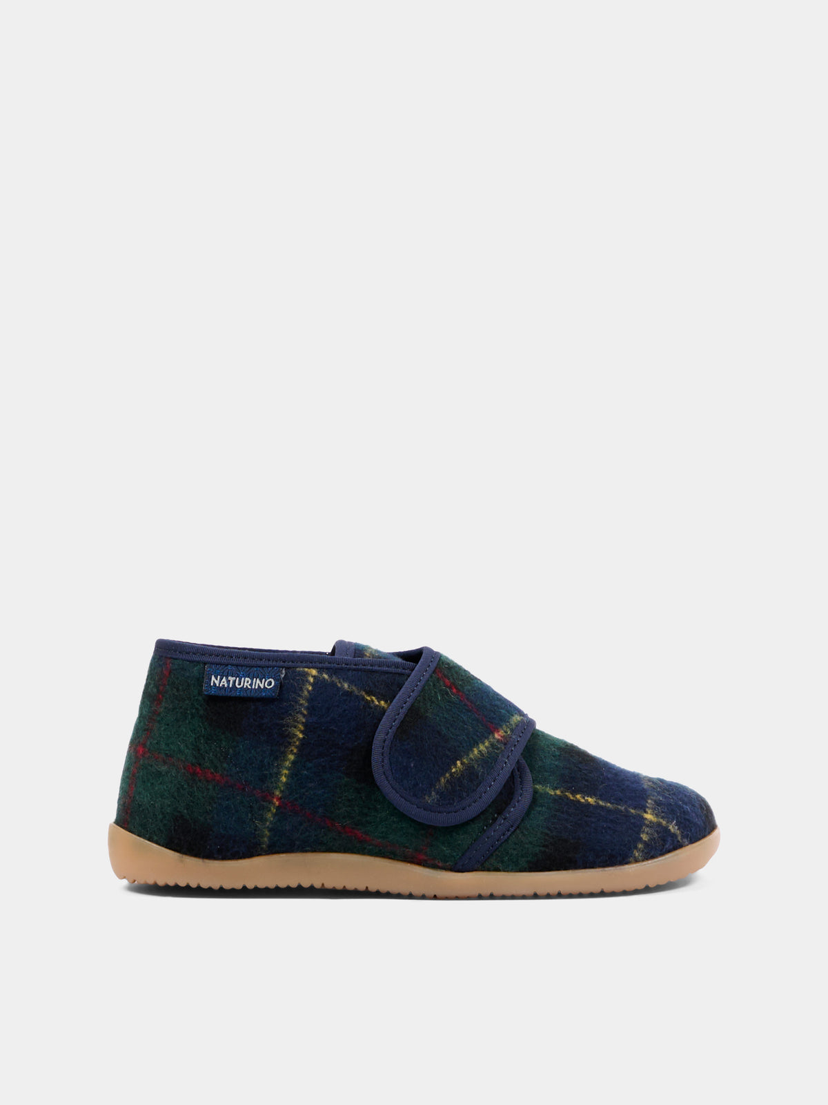 Pantofole blu per bambino tartan,Naturino,001 4000673 45 1C91