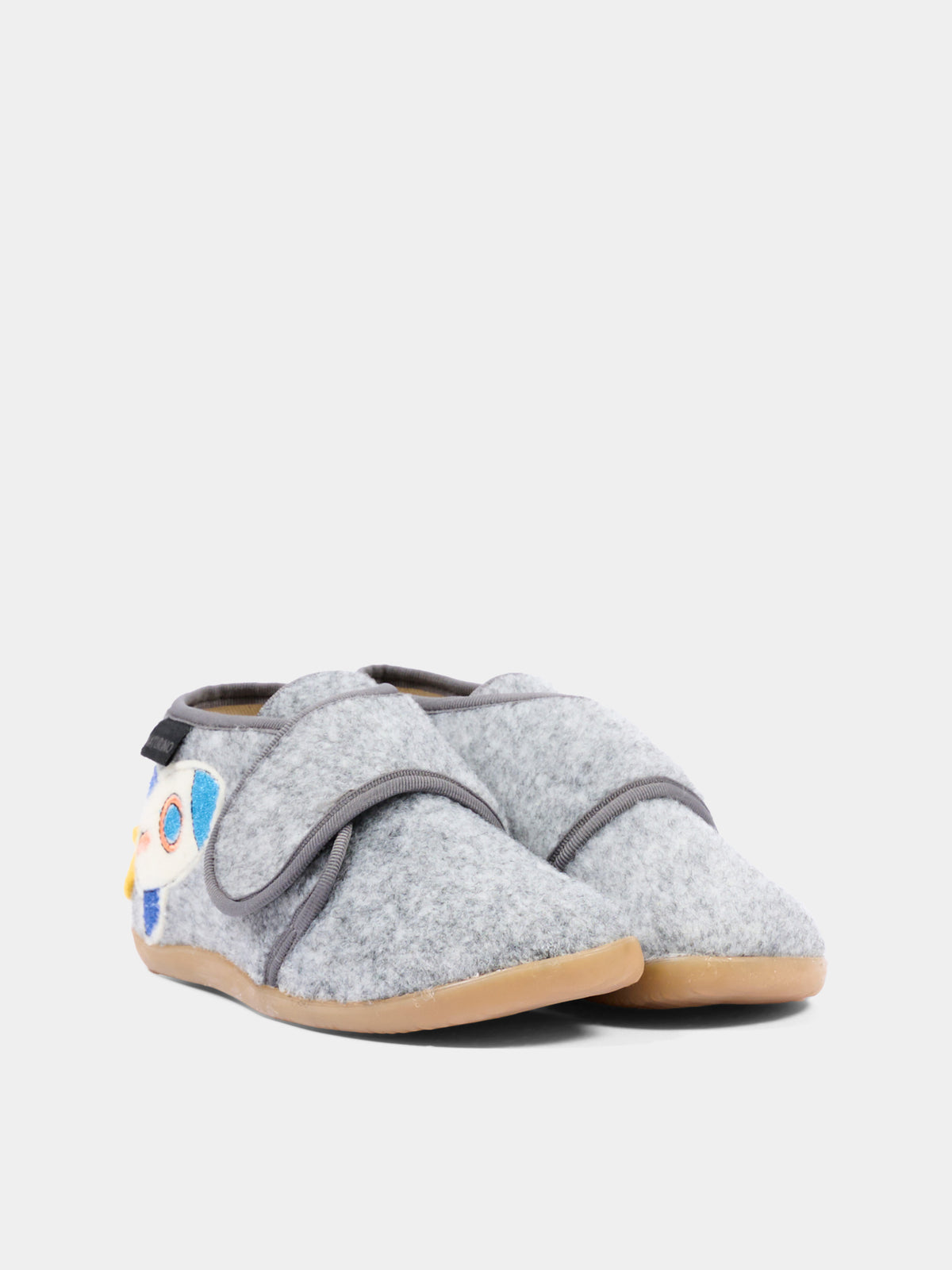 Pantofole grigie per bambino con razzo,Naturino,001 4000737 01 0B03