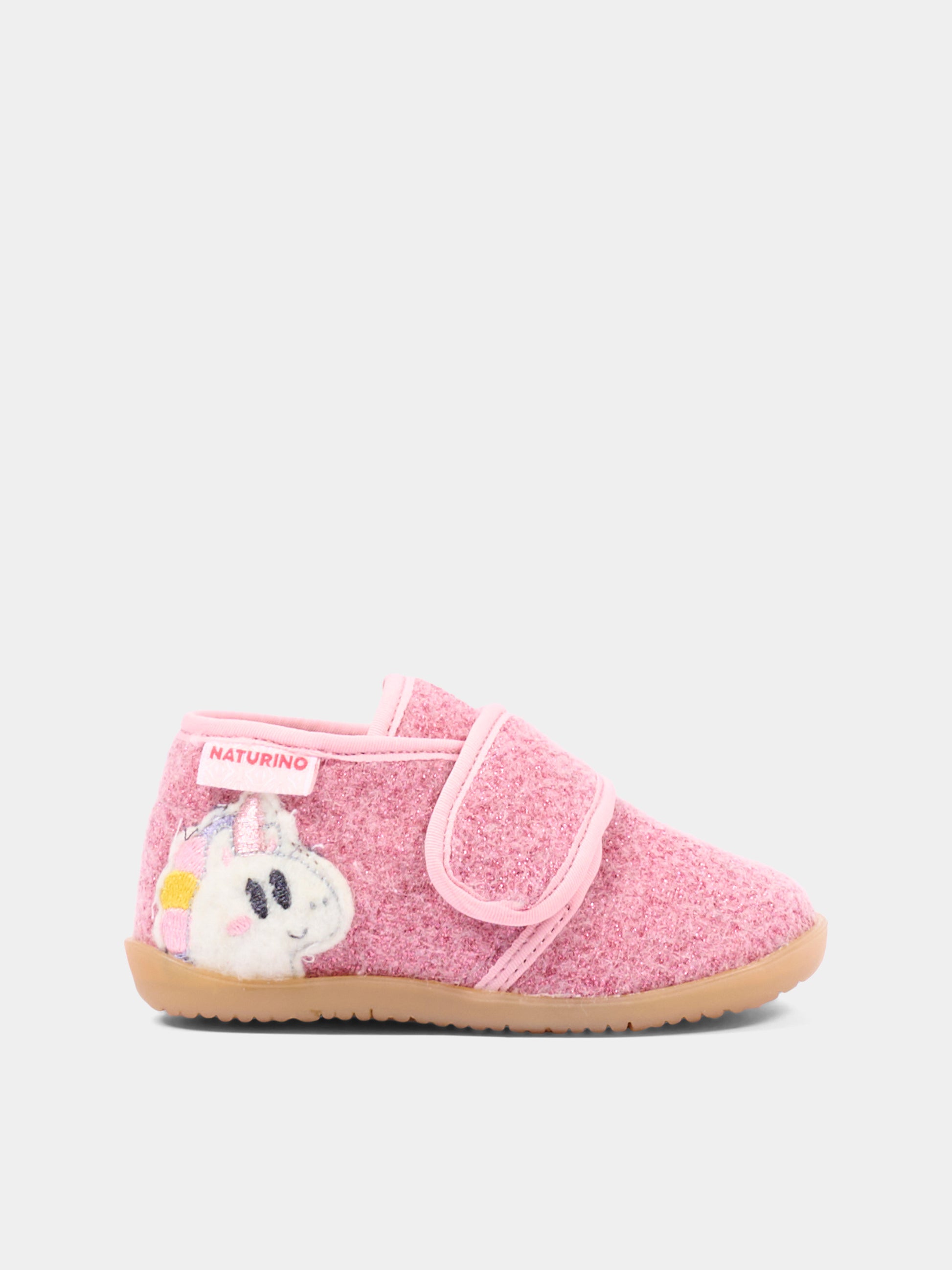 Pantofole rosa per neonata con unicorno,Naturino,001 4000738 01 0M02
