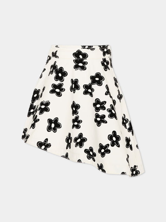 Gonna avorio per bambina con fiori,Marc Jacobs,W60727 126