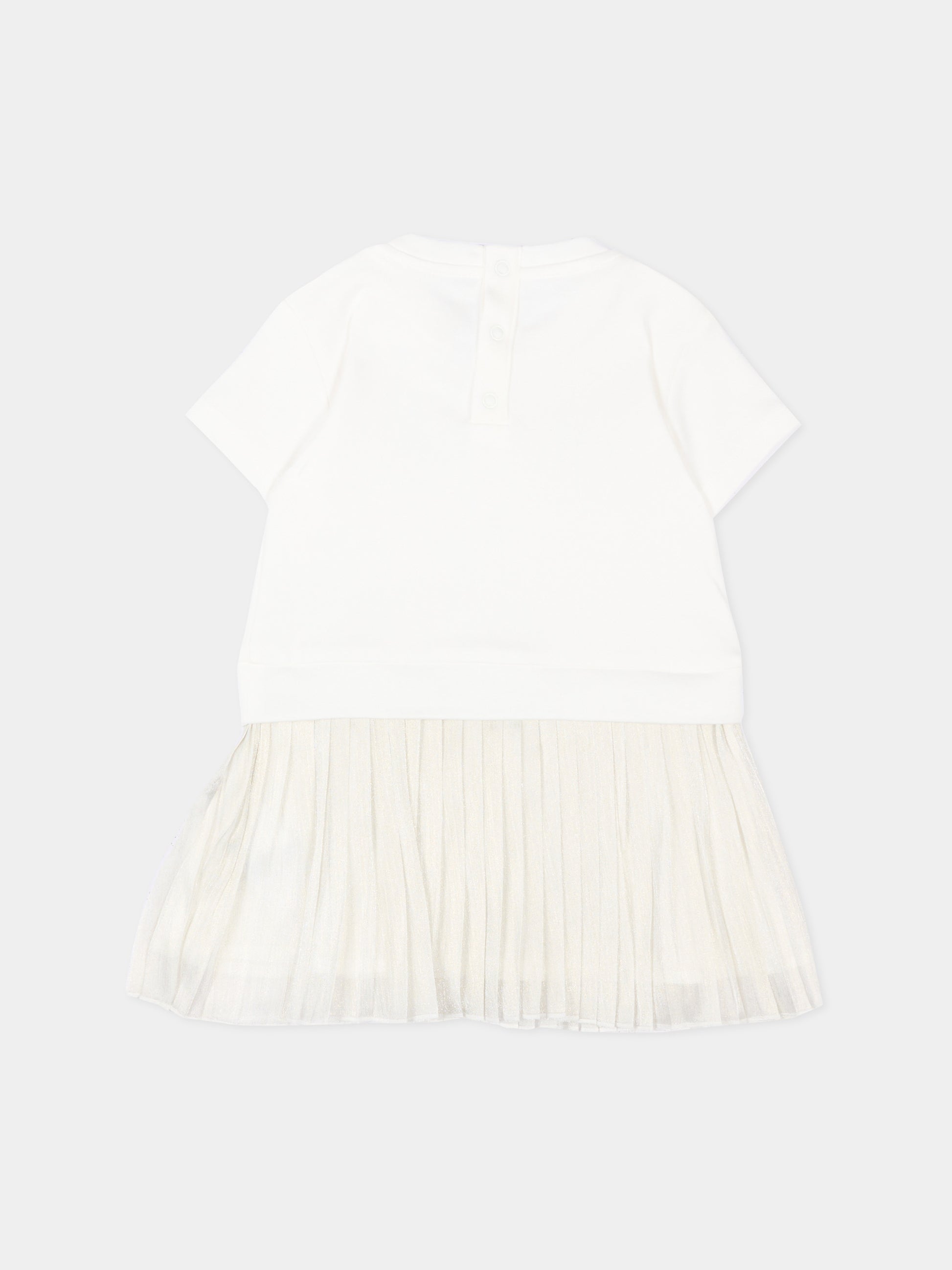Abito bianco per neonata,Michael Kors,R30553 Z99