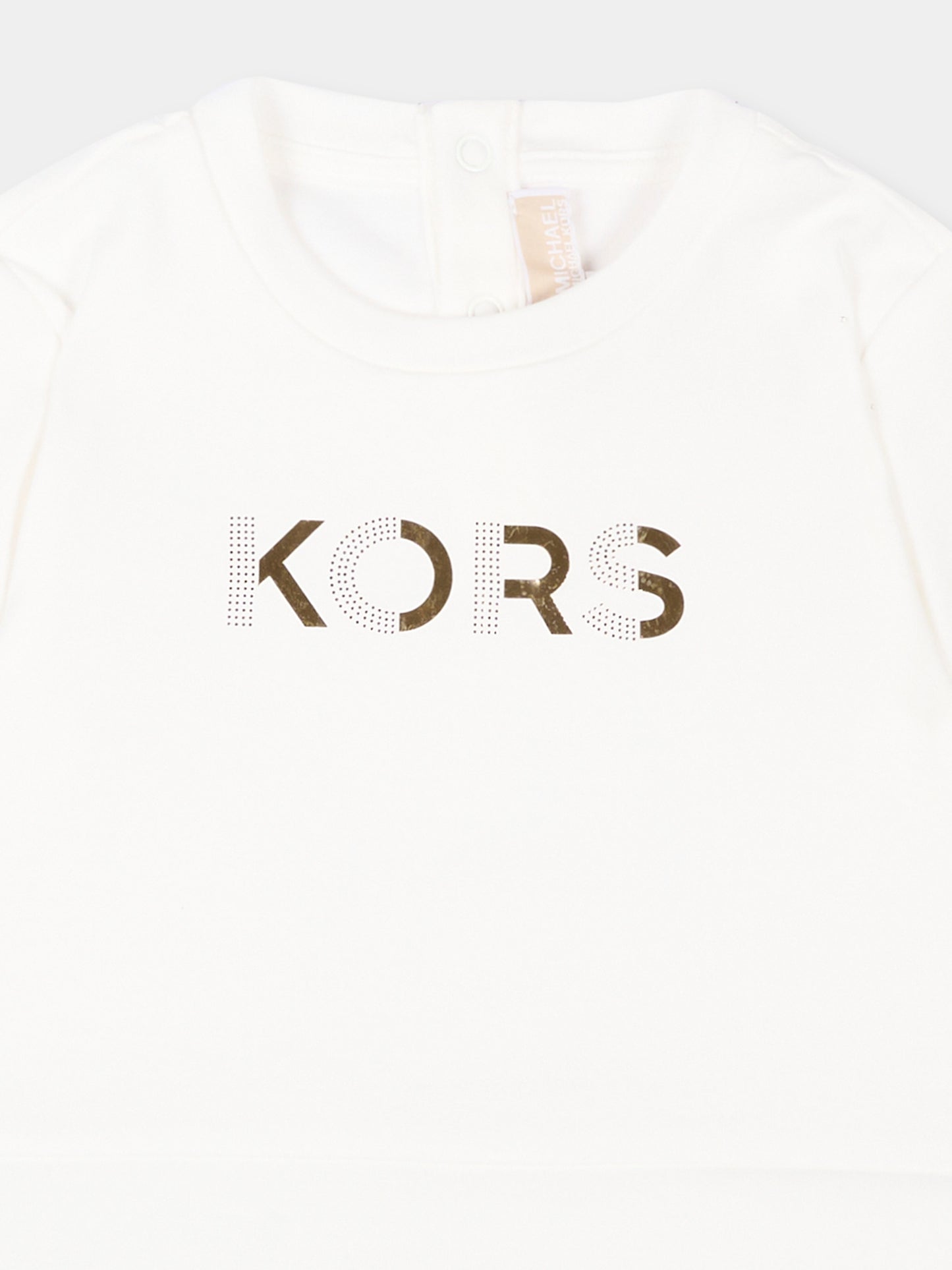 Abito bianco per neonata,Michael Kors,R30553 Z99