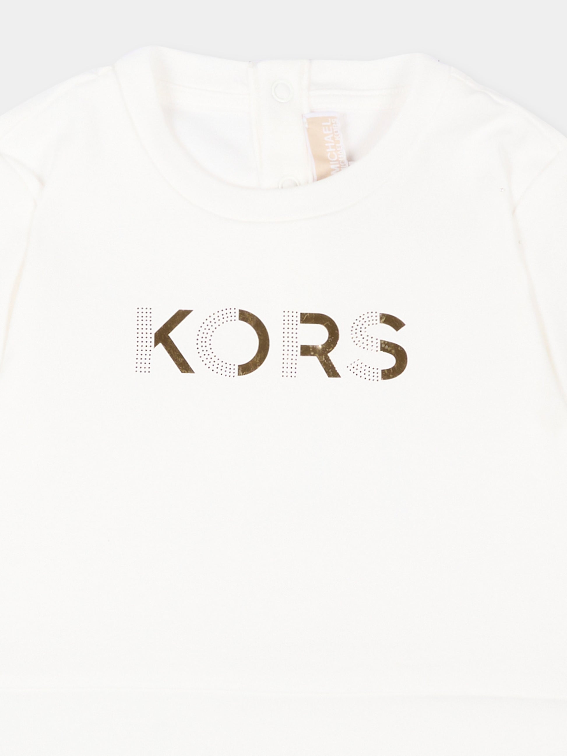 Abito bianco per neonata,Michael Kors,R30553 Z99