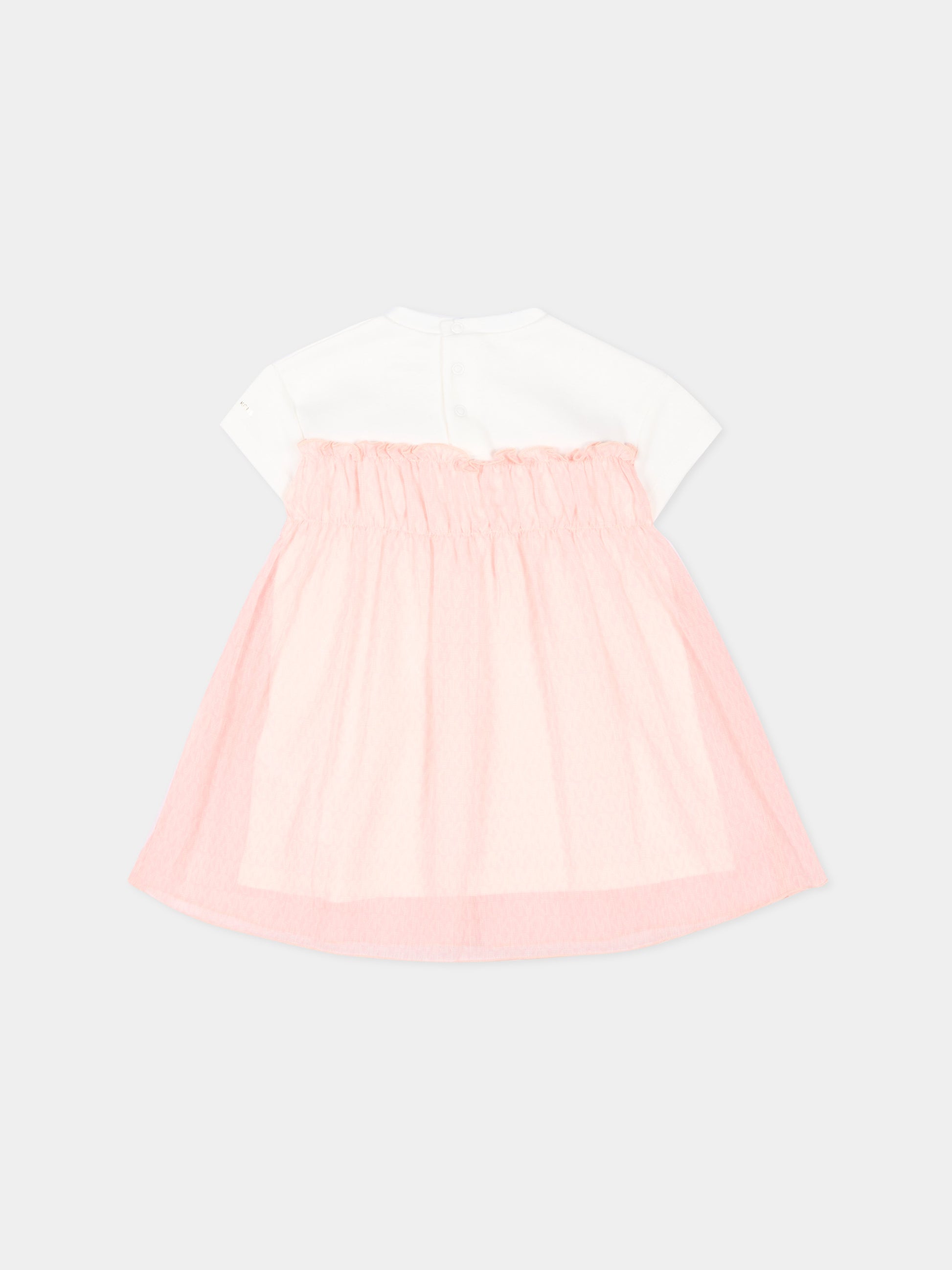 Abito rosa per neonata in tulle,Michael Kors,R30555 46M