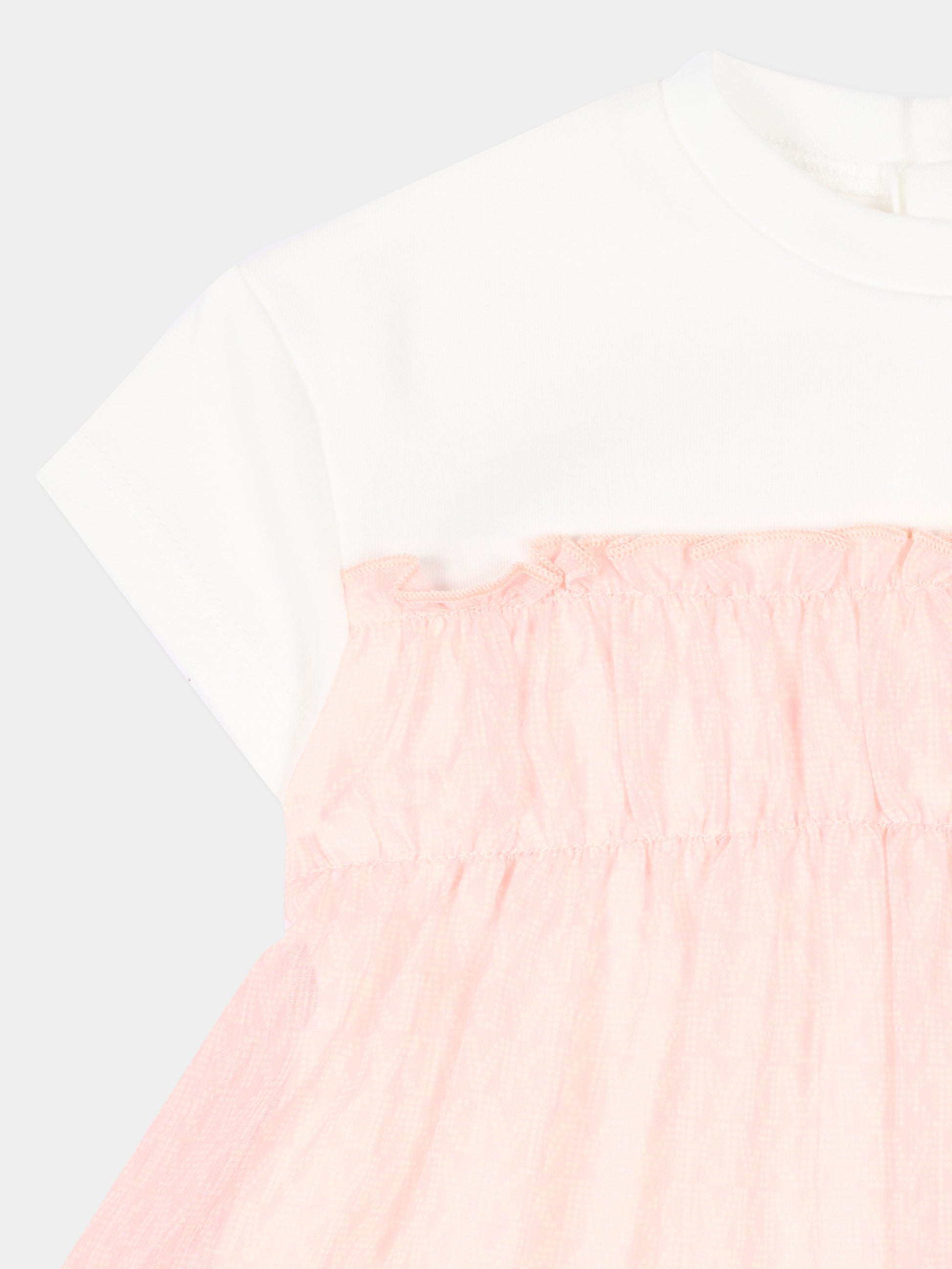 Abito rosa per neonata in tulle,Michael Kors,R30555 46M