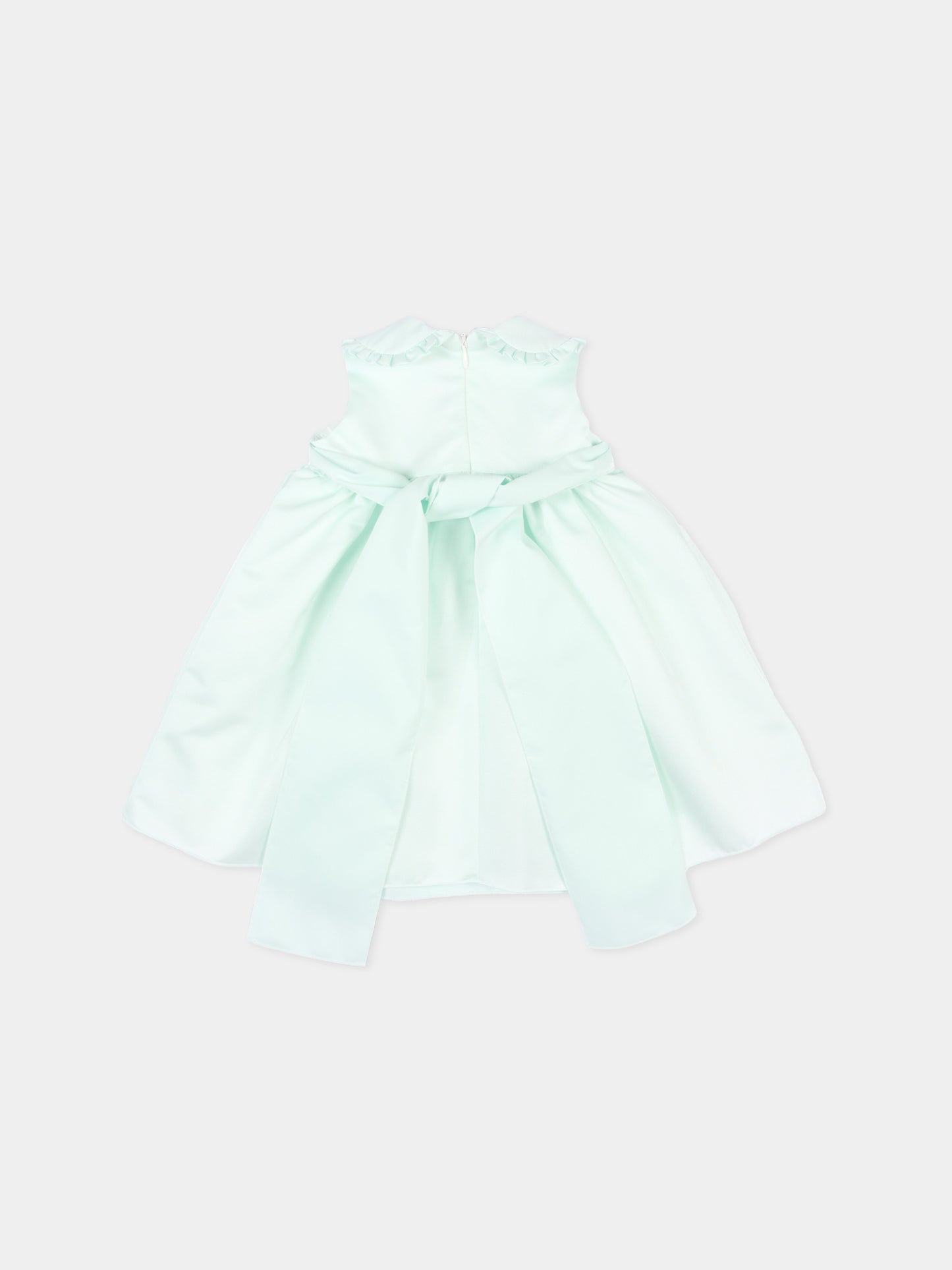 Abito elegante verde per neonata con fiocco,Little Bear,3204 MENTA