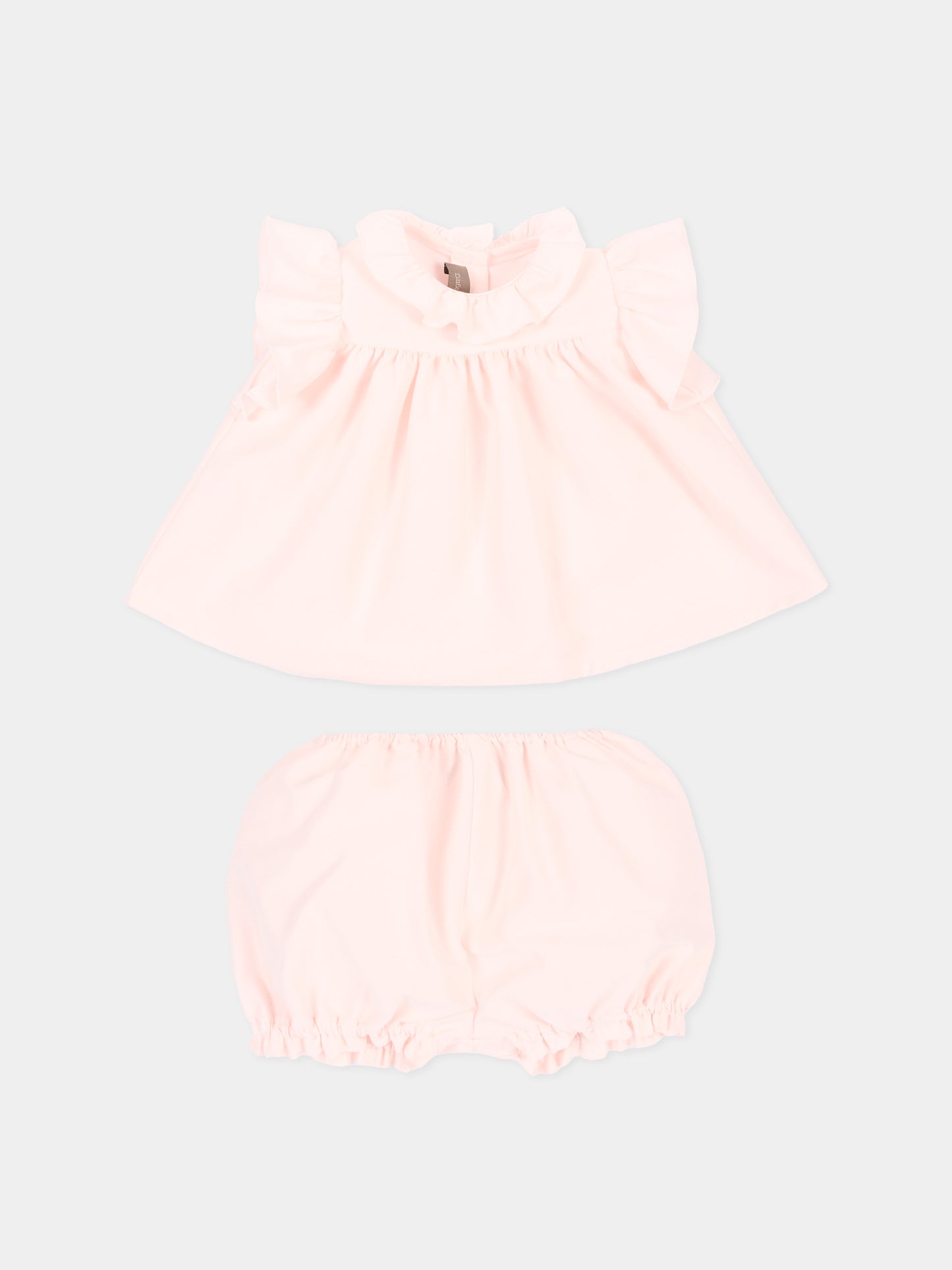 Completo elegante rosa per neonata,Little Bear,3210 ROSA