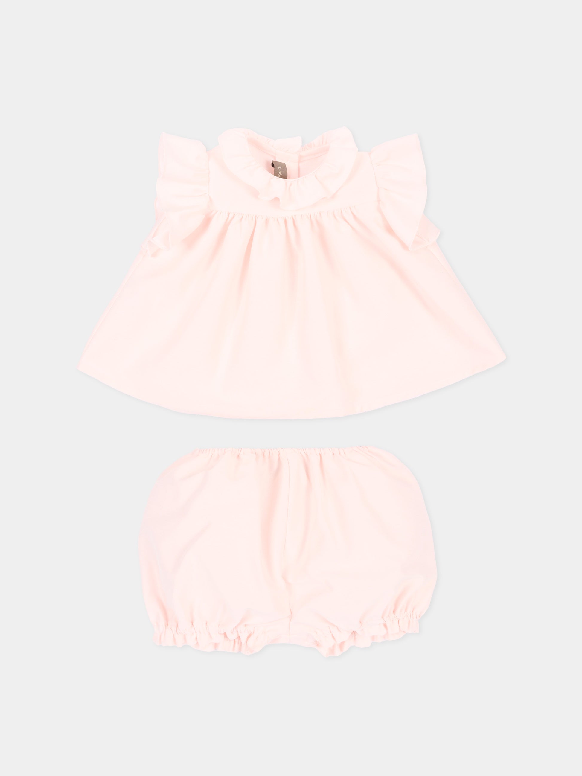 Completo elegante rosa per neonata,Little Bear,3210 ROSA