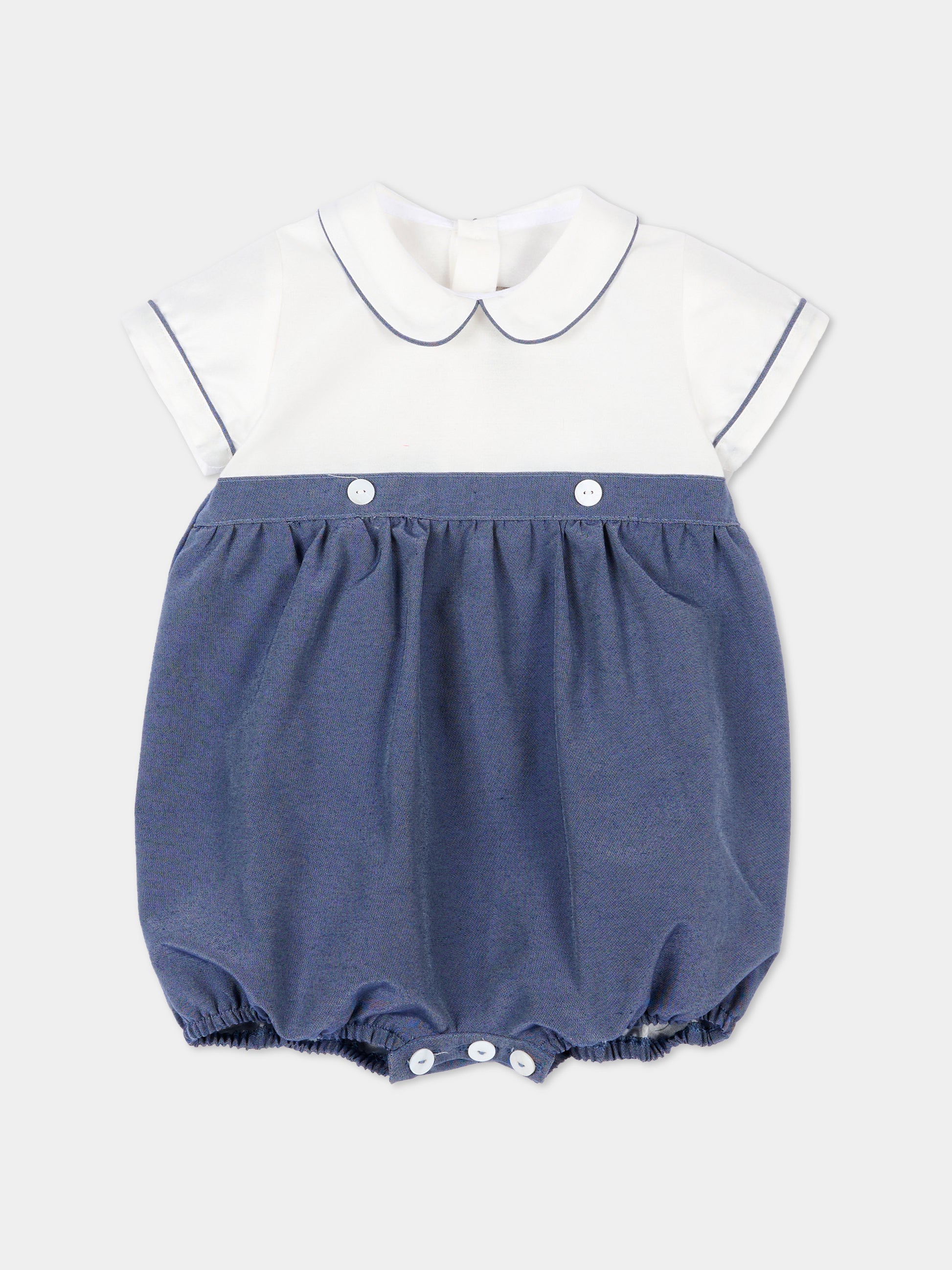 Pagliaccetto blu per neonato bicolore,Little Bear,3213 BCO/BLU