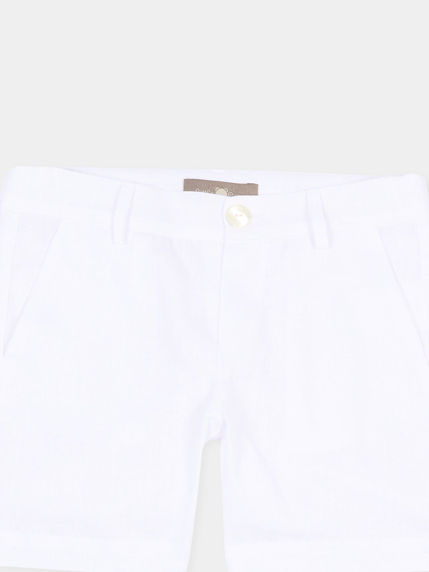 Pantaloni casual bianchi per neonato,Little Bear,3236 BIANCO