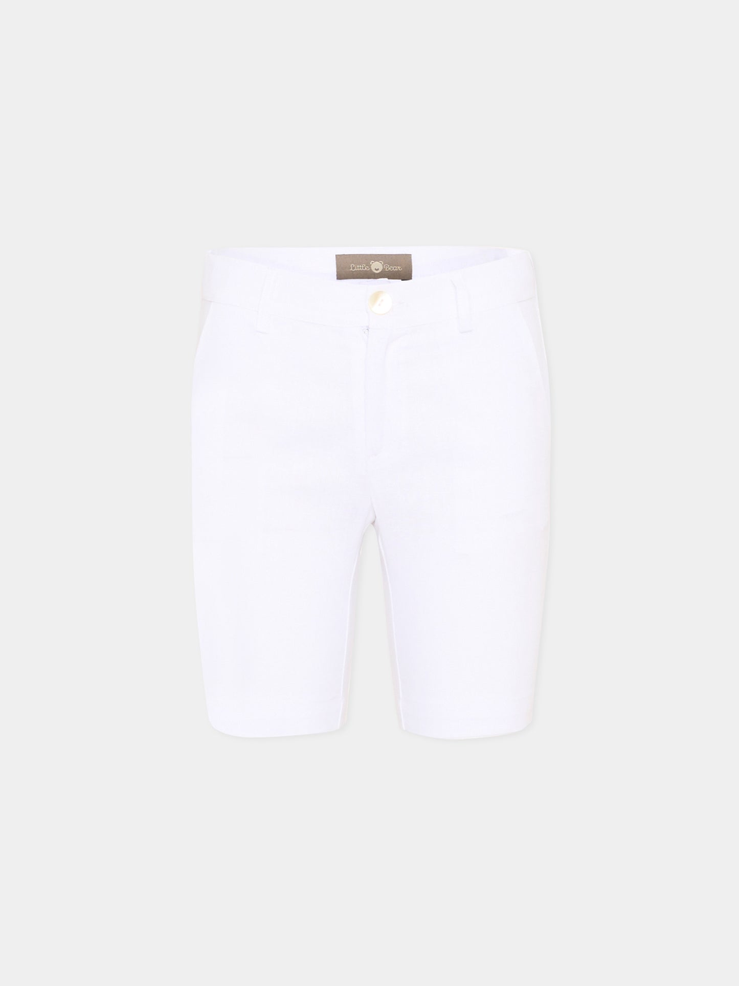 Pantaloni casual bianchi per bambini,Little Bear,3236 BIANCO