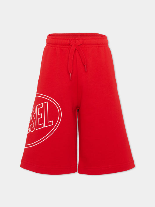 Shorts sportivi rossi Diesel per bambino,Diesel,J02676 0GEAD K405