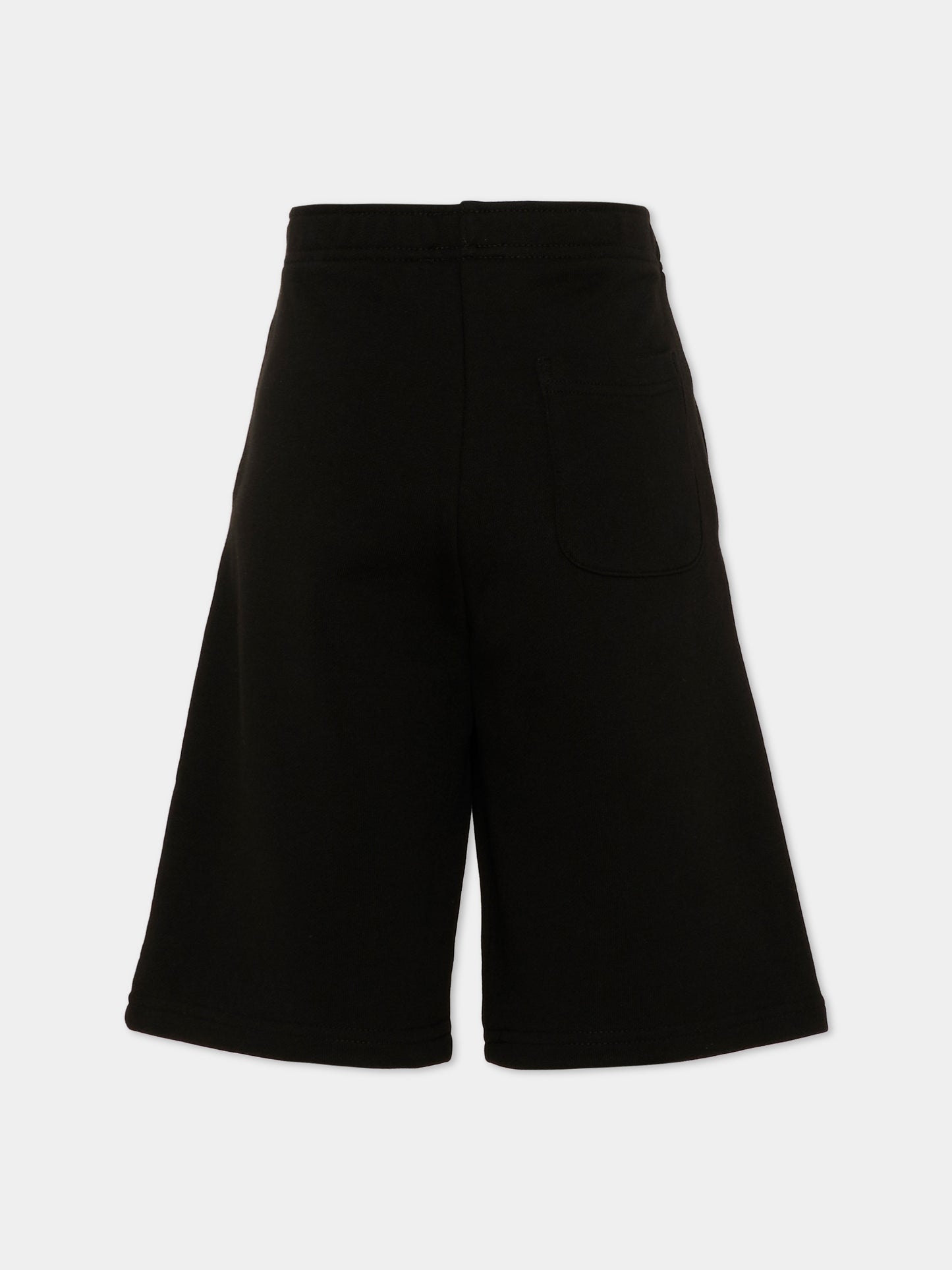 Shorts sportivi neri Diesel per bambini
