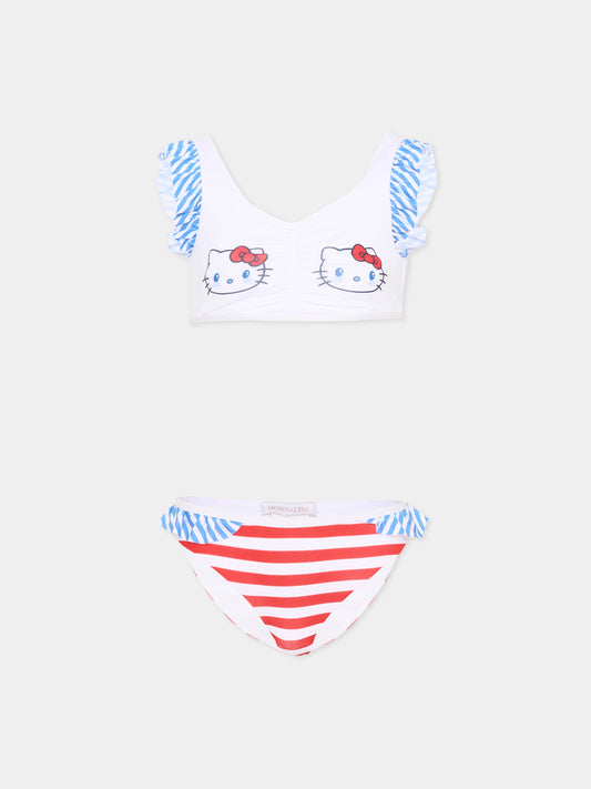 Slip bikini rosso Hello Kitty per bambina