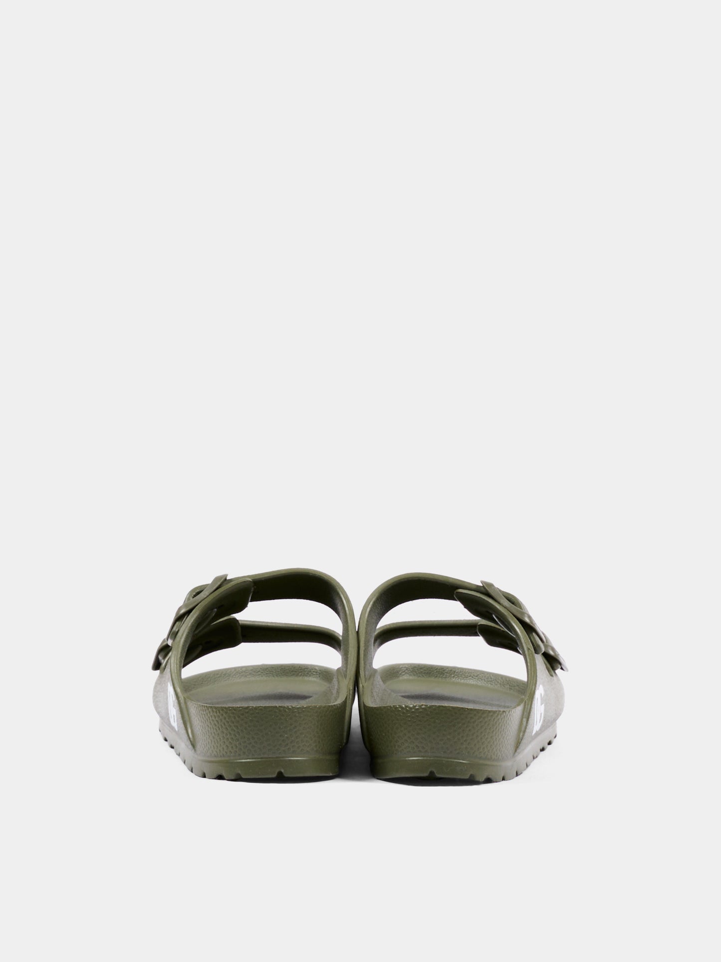 Ciabatte verdi per bambini con logo,Dolce & Gabbana Kids,DD0324 A5103 8X070