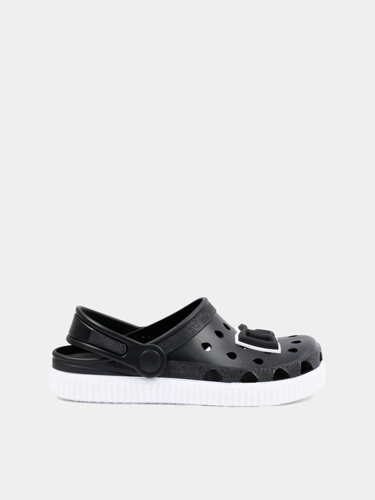 Sabot nero per bambini con logo,Dolce & Gabbana Kids,DN0213 AT079 80999