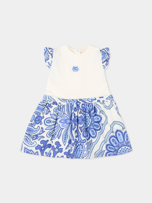 Vestito avorio paisley per neonata,Etro,GY1021 P0587 102CE
