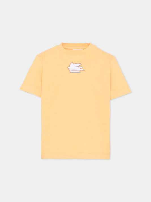 T-Shirt gialla per bambini con Pegaso,Etro,GY8Q01 Z3693 252
