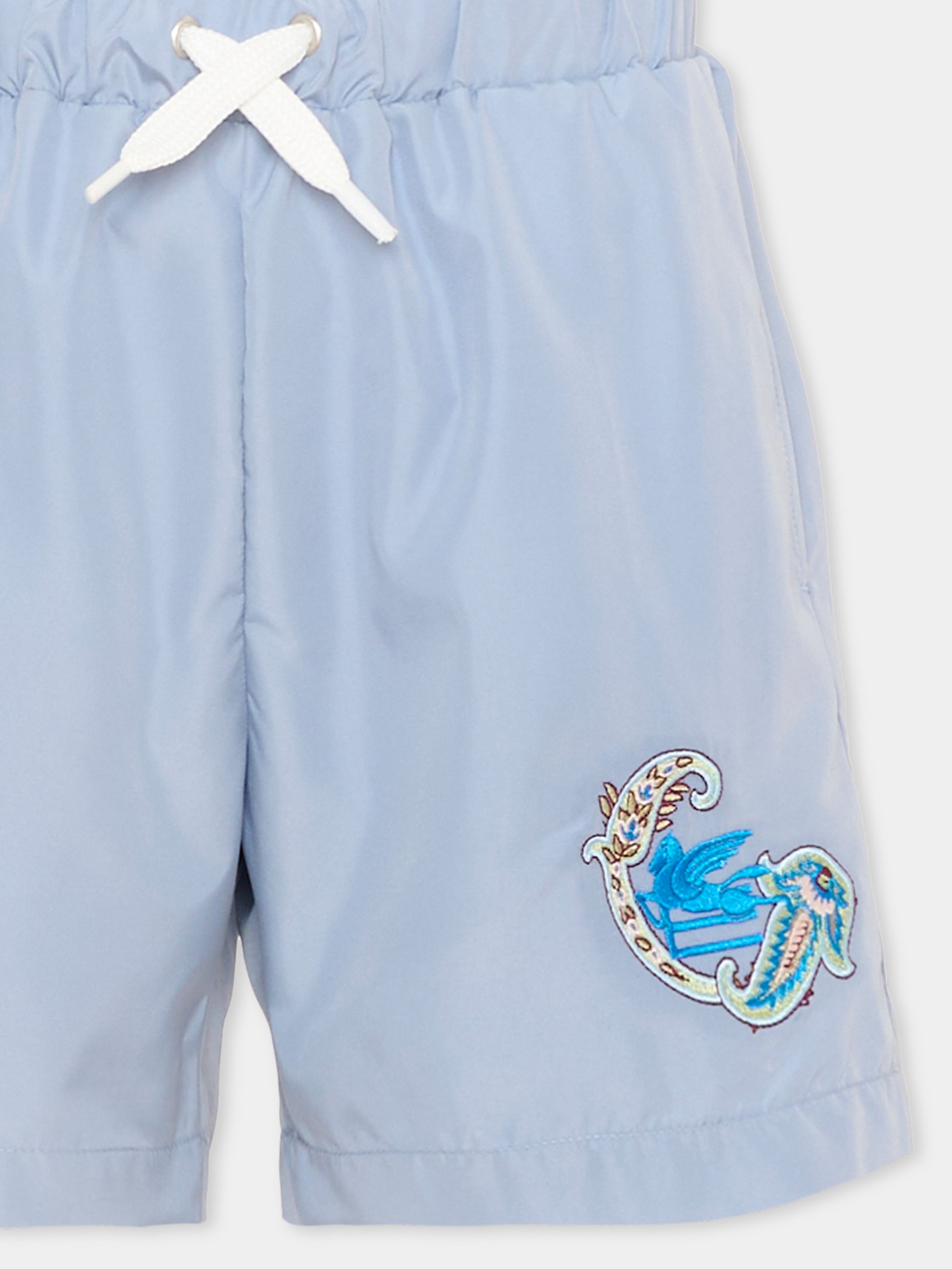 Boxer mare celeste per bambino paisley,Etro,GYCP09 N0325 603