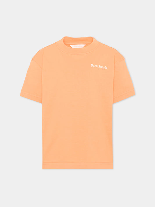 T-Shirt arancione Palm Angels per bambino,Palm Angels,PBAA003S26JER002 030