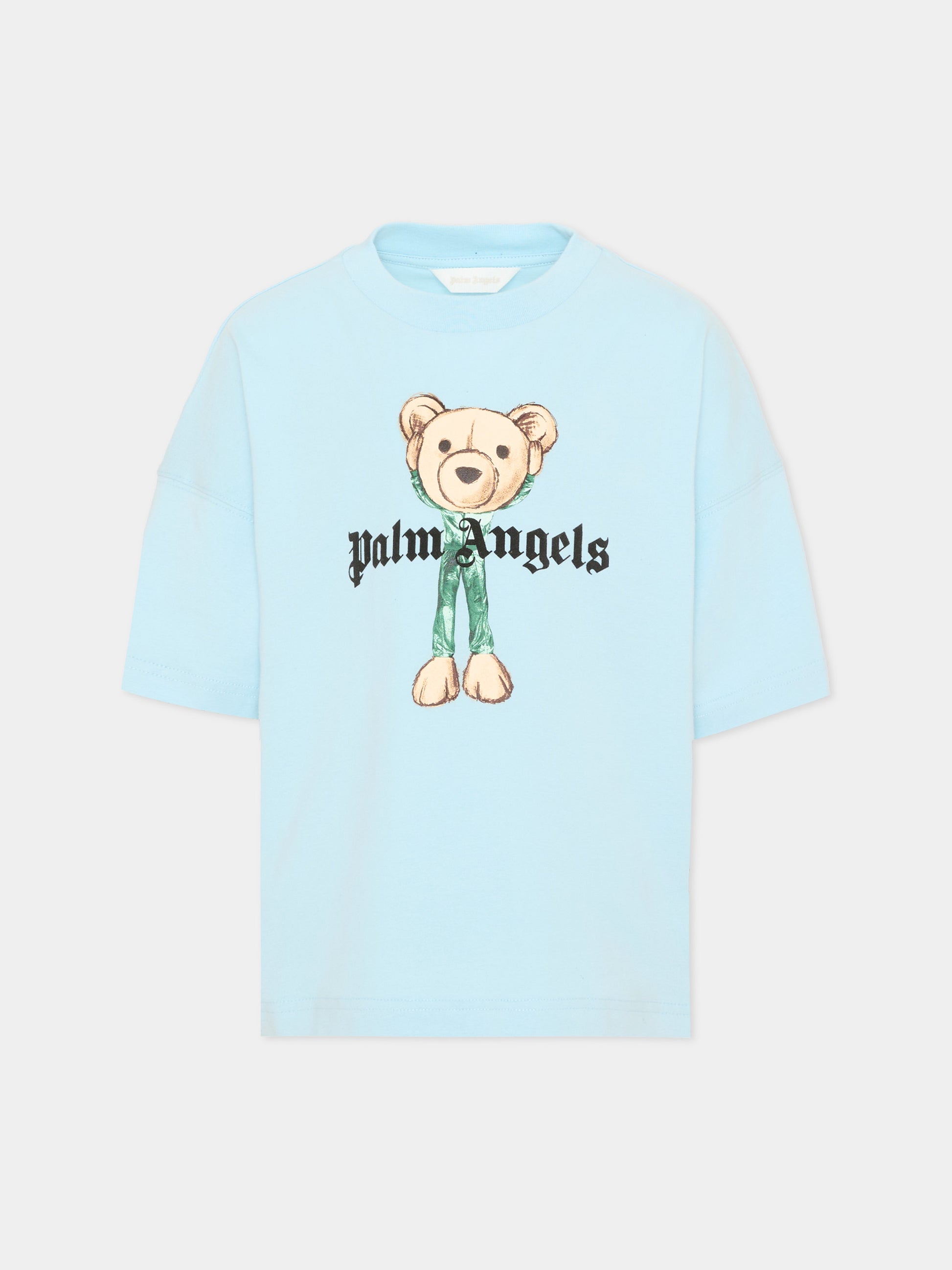 T-Shirt azzurra teddy bear Palm Angels per bambino,Palm Angels,PBAA002S26JER004 960