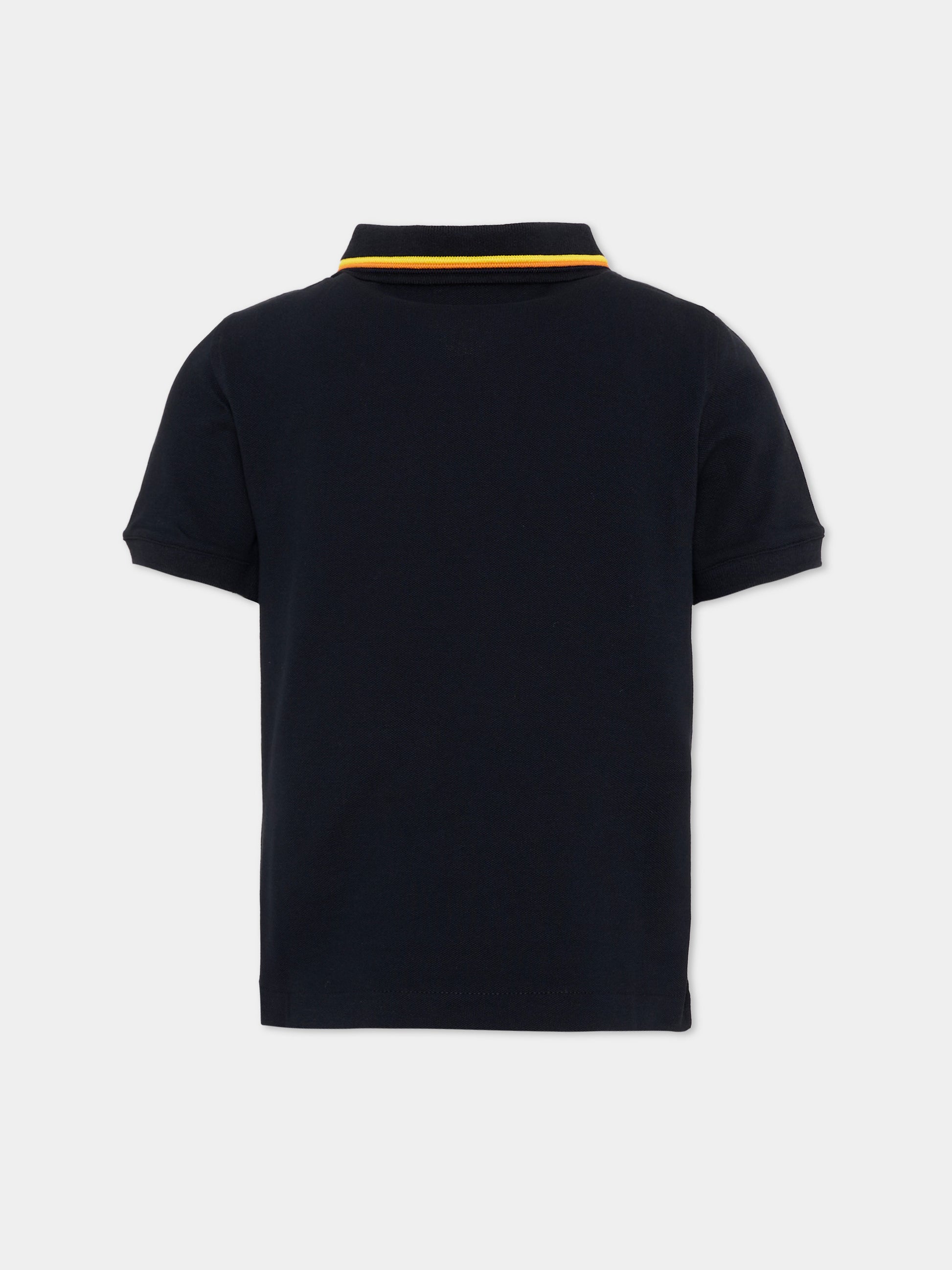 Polo blu per bambino,K-way,K6126MW K89