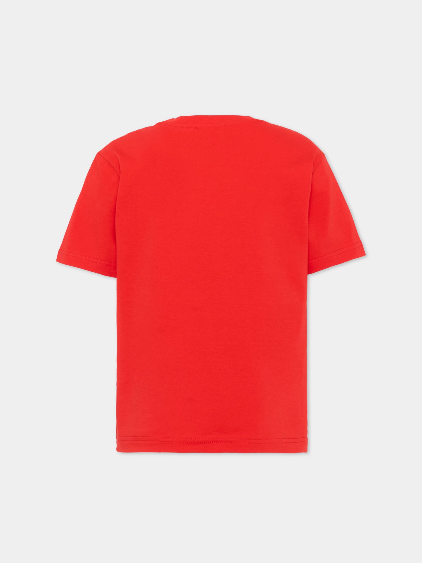 T-Shirt rossa Diesel per bambino con logo,Diesel,J02737 00YI9 K405