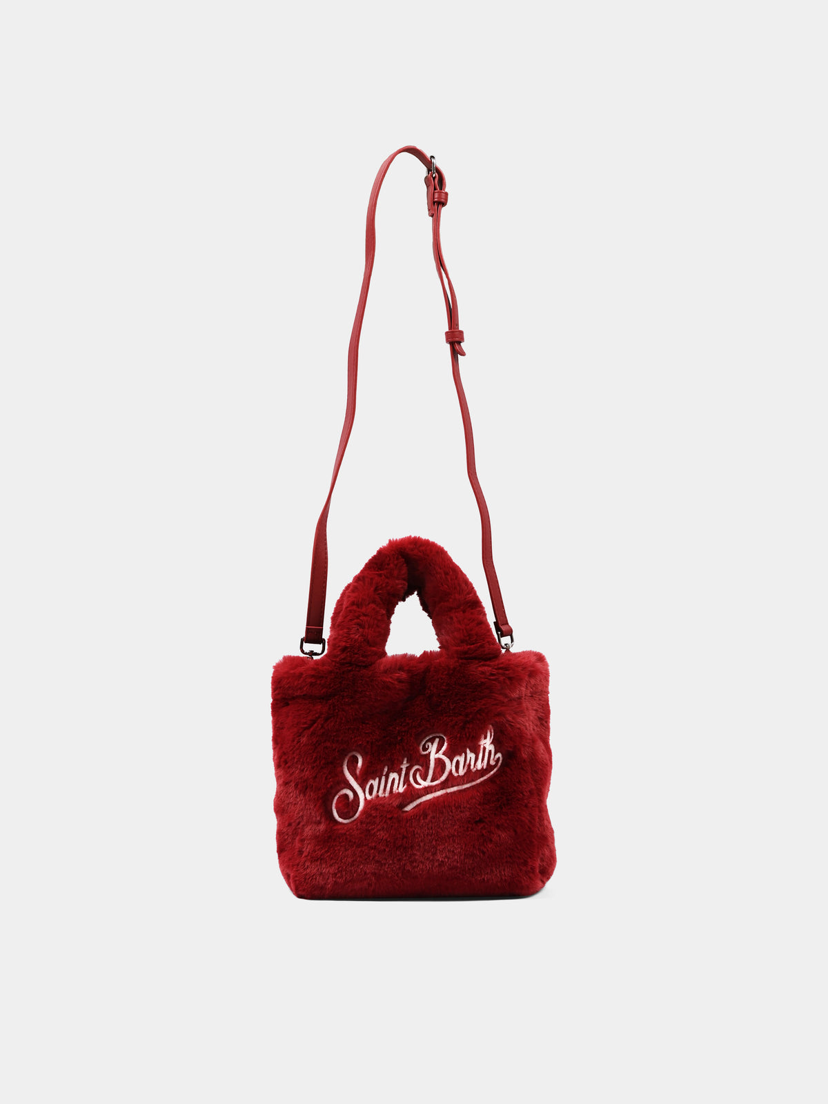 Borsa bordeaux Vanity Mini Soft Fur per bambina,Mc2 Saint Barth,VAMI021 00192M