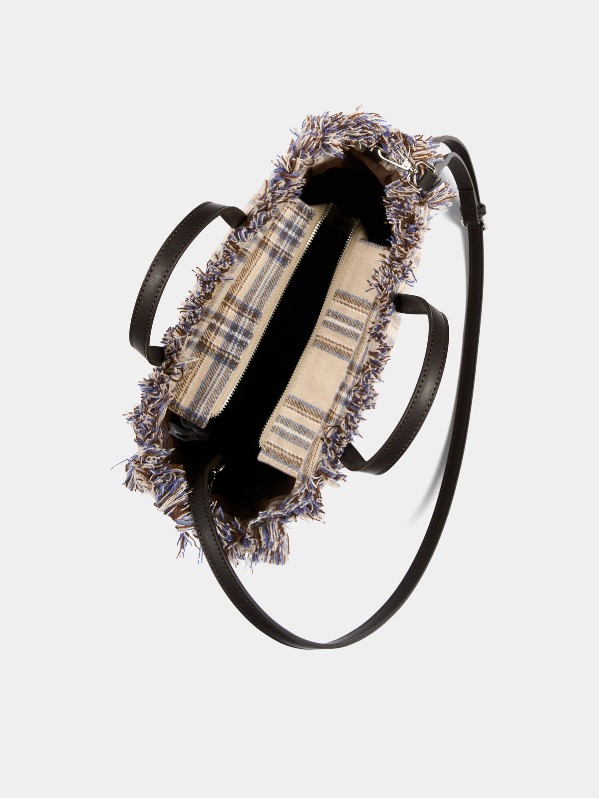 Borsa beige Colette in tartan per bambina,Mc2 Saint Barth,COL0045 00580M