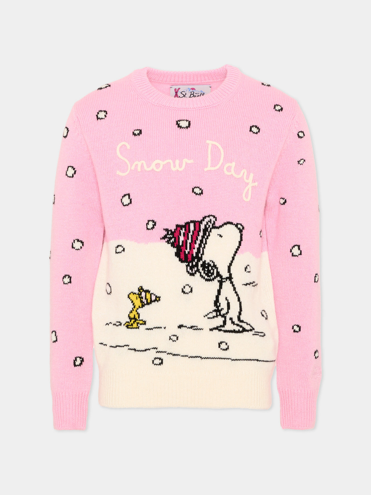 Maglione rosa per bambina con stampa,Mc2 Saint Barth,PRC0007 01281M