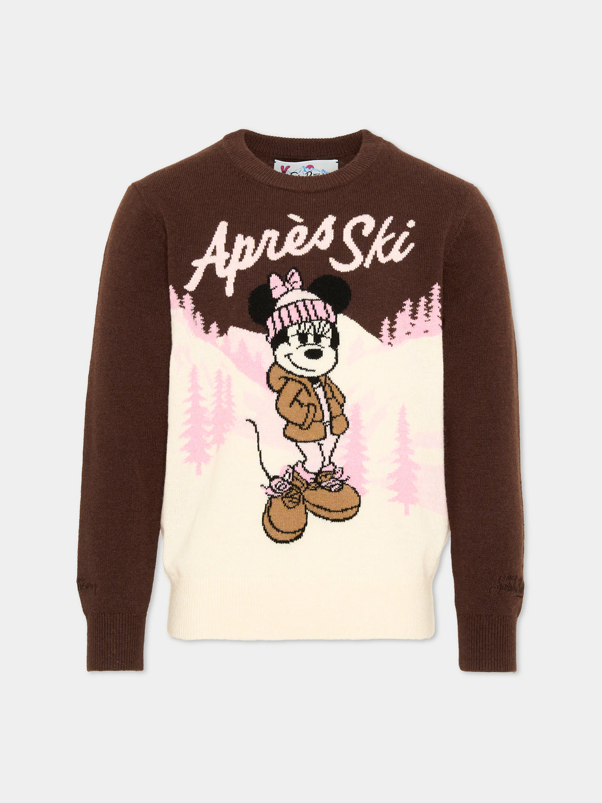 Maglione marrone per bambina con ricamo Disney,Mc2 Saint Barth,PRC0007 01278M