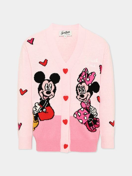 Cardigan rosa Minnie per bambina,Mc2 Saint Barth,SASI003 00158M