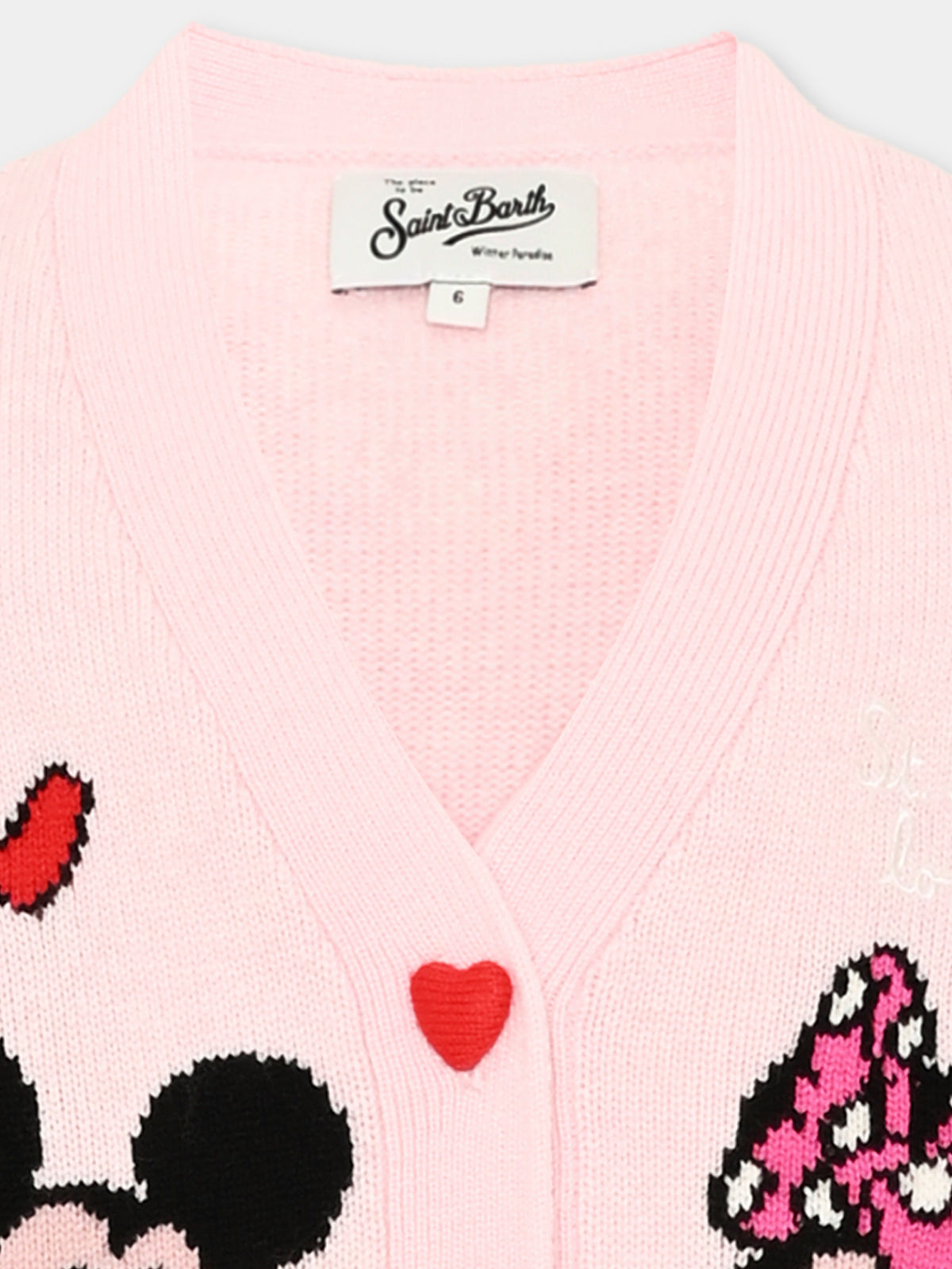Cardigan rosa Minnie per bambina,Mc2 Saint Barth,SASI003 00158M