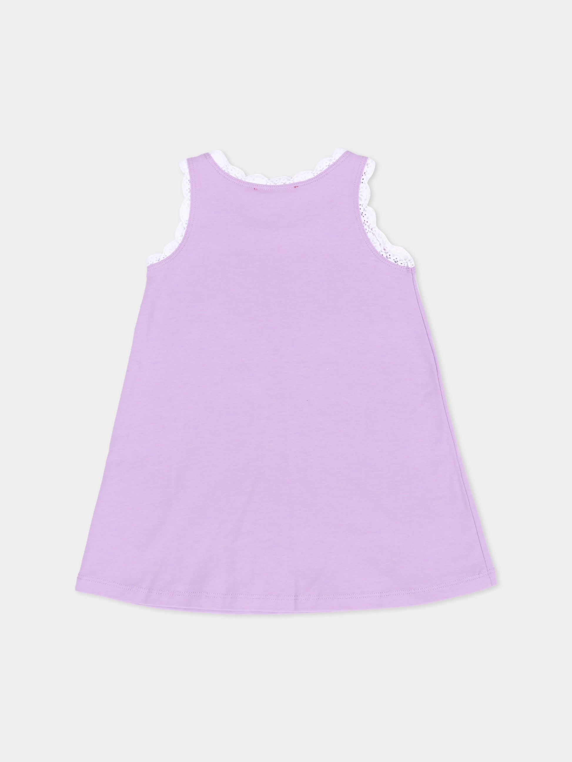 Vestito lilla per neonata con logo,Diesel,K00639 0AFAA K64A