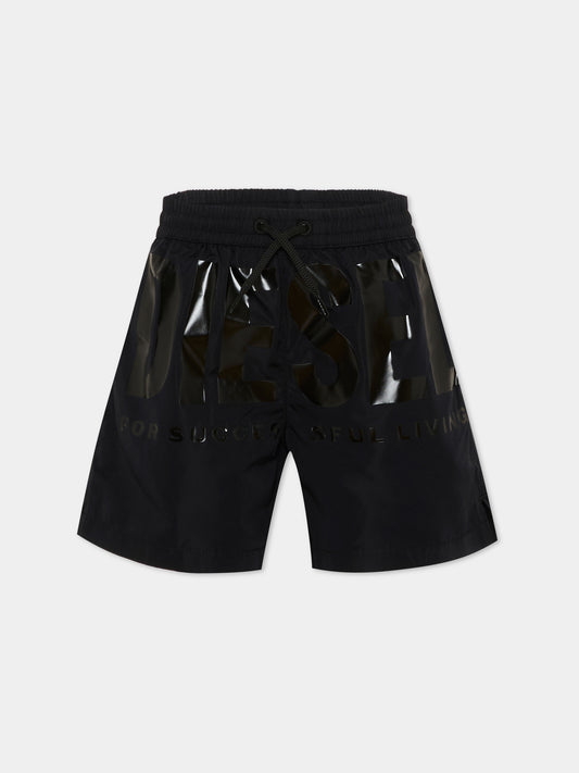 Boxer mare nero per bambino con logo,Diesel,J02292 KXBPB K900