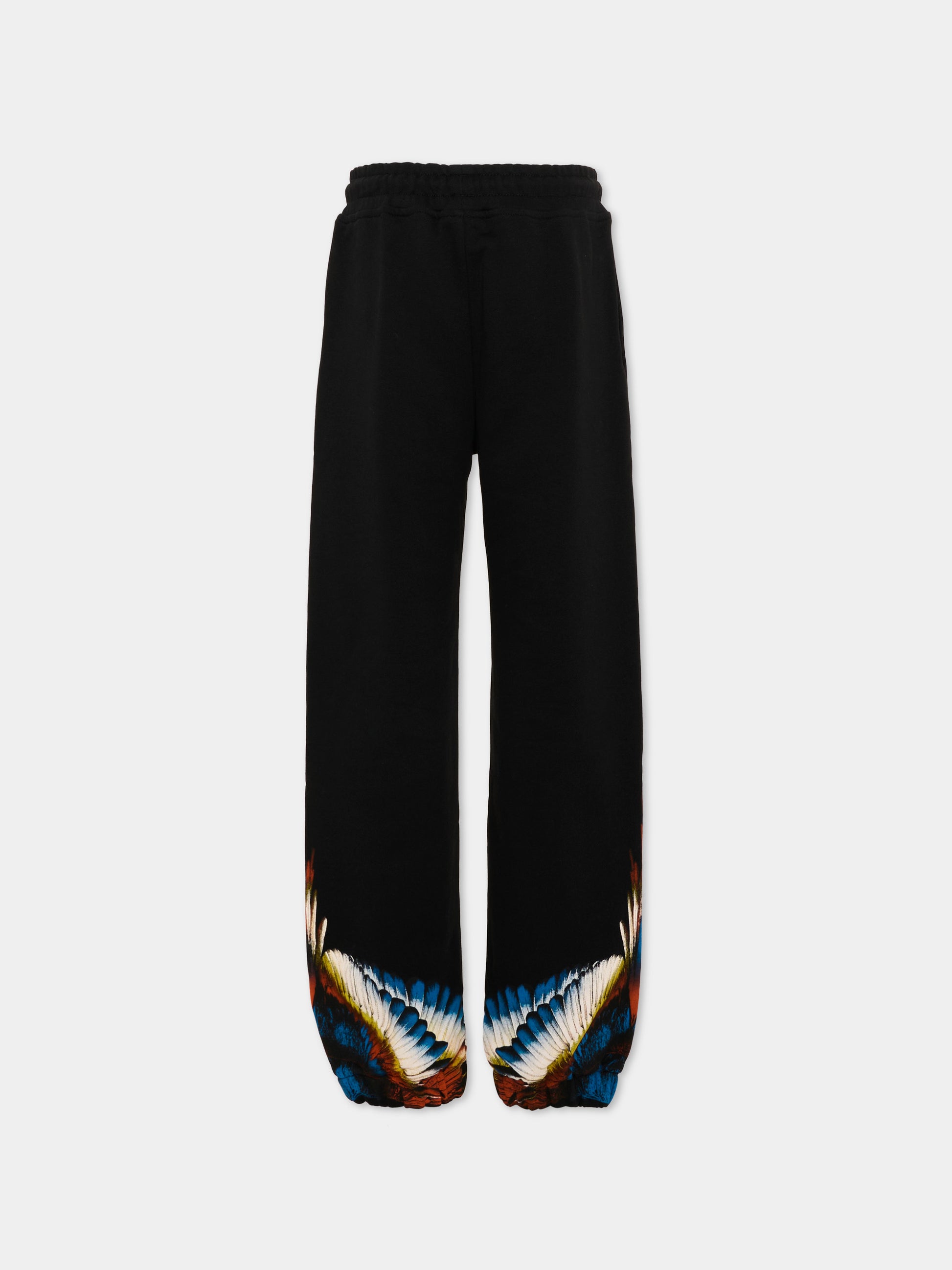 Pantalone sportivo nero per bambino con ali,County Of Milan Kids,F5CMJBFP065 110