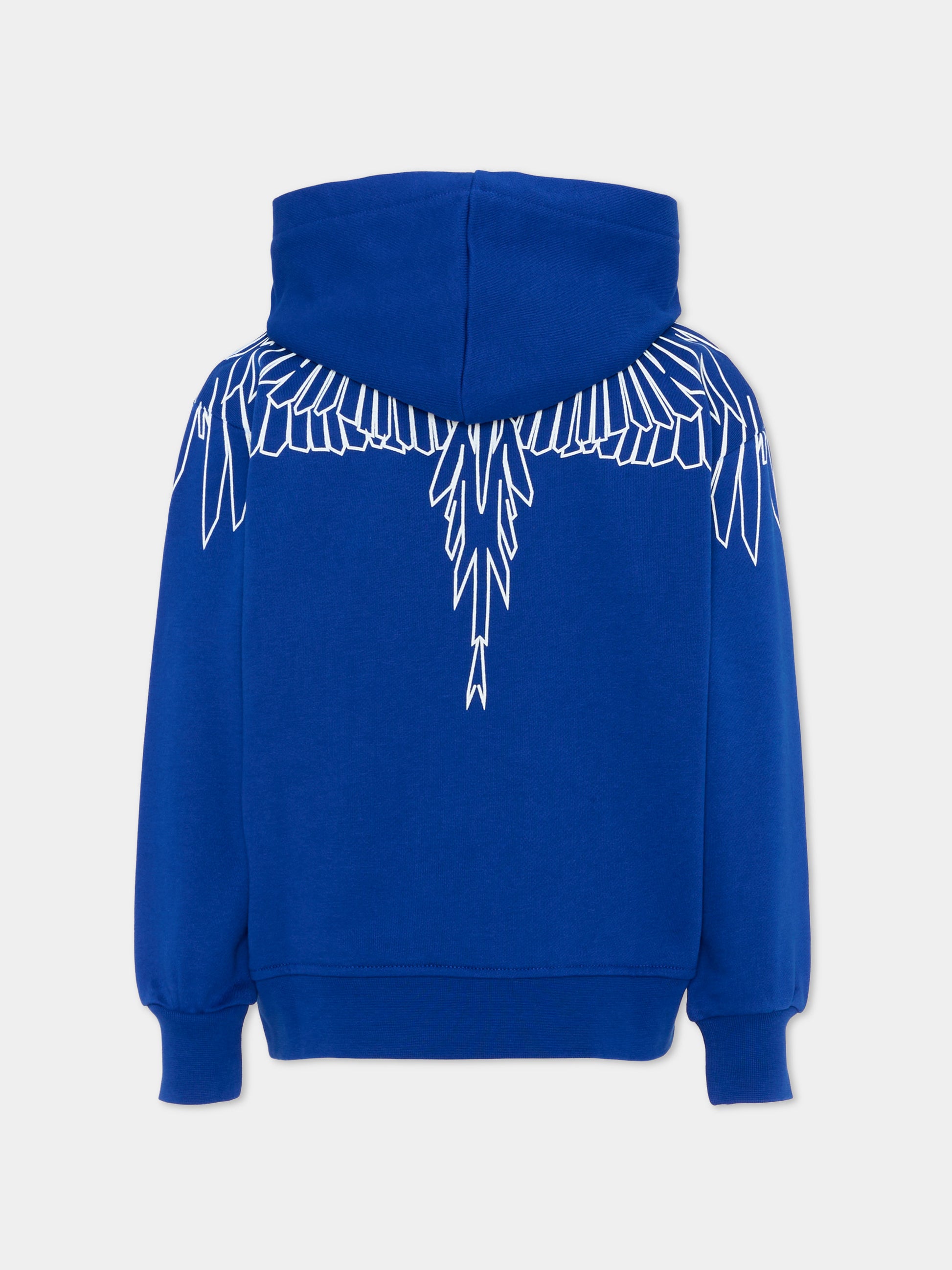 Felpa blu per bambino con ali,County Of Milan Kids,F5CMJBHS072 130