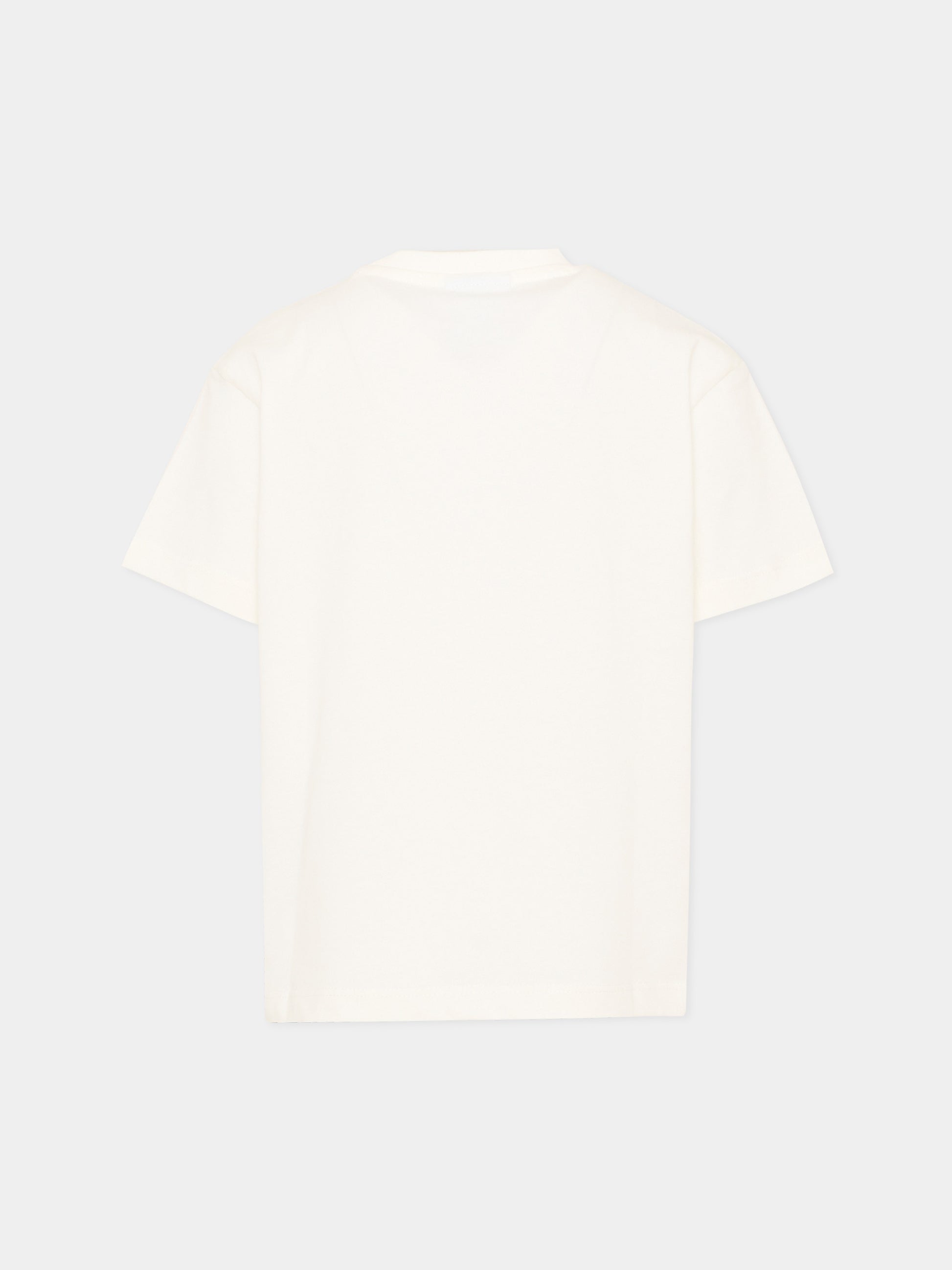 T-Shirt avorio per bambino con gufo,County Of Milan Kids,F5CMJBTH079 002