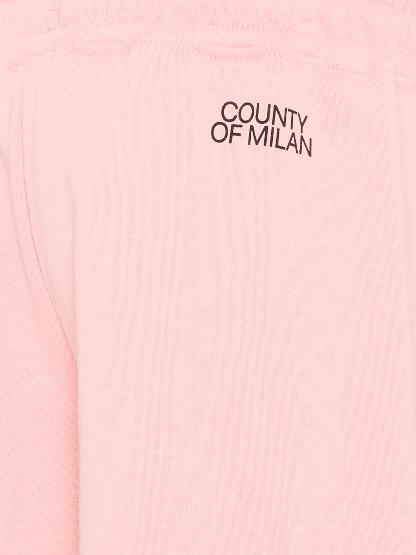 Pantalone sportivo rosa per bambina con logo,County Of Milan Kids,F5CMJGFP086 BW008