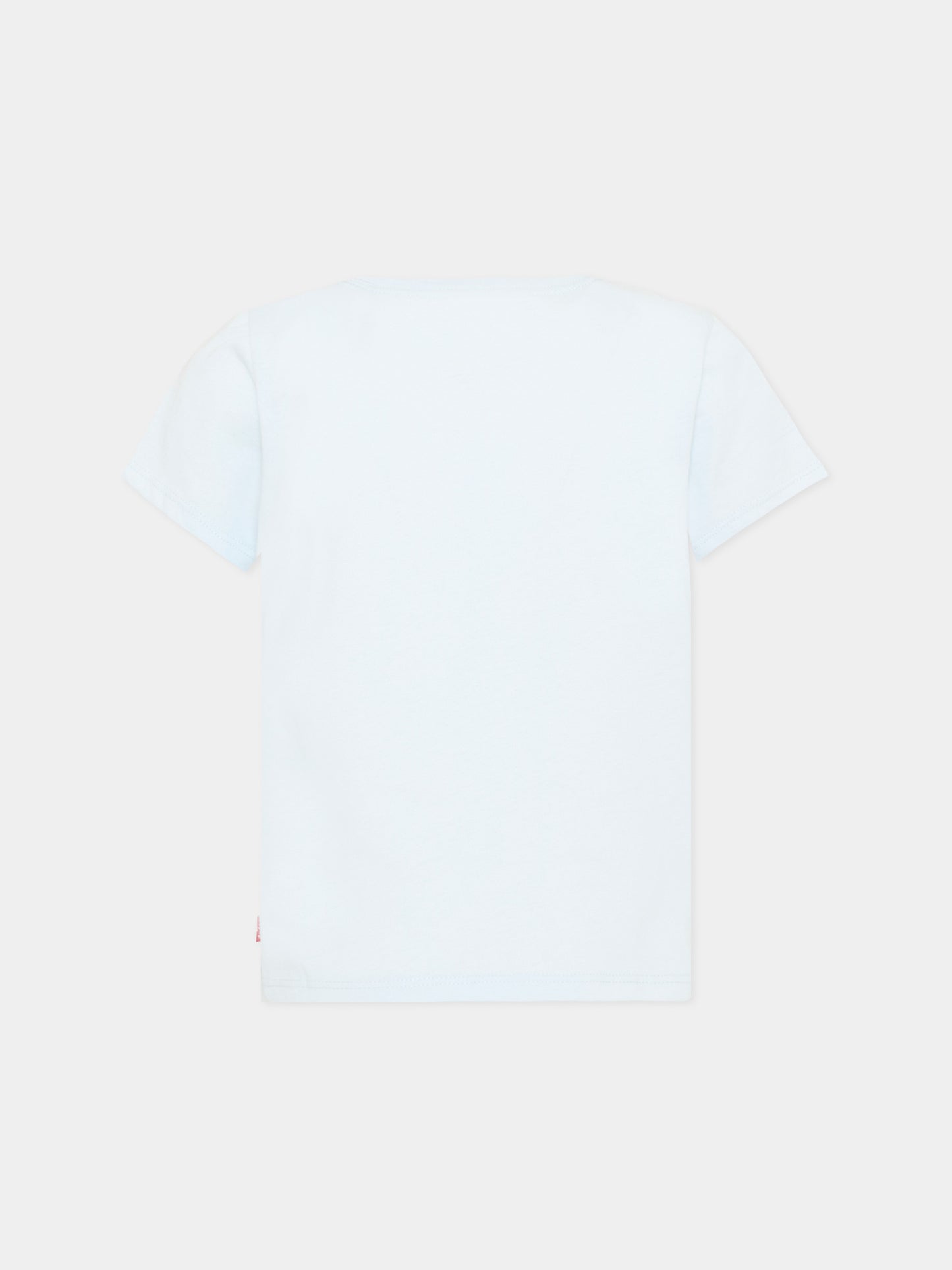 T-shirt azzurra per bambina con logo,Levi's Kids,4EK825 UHG