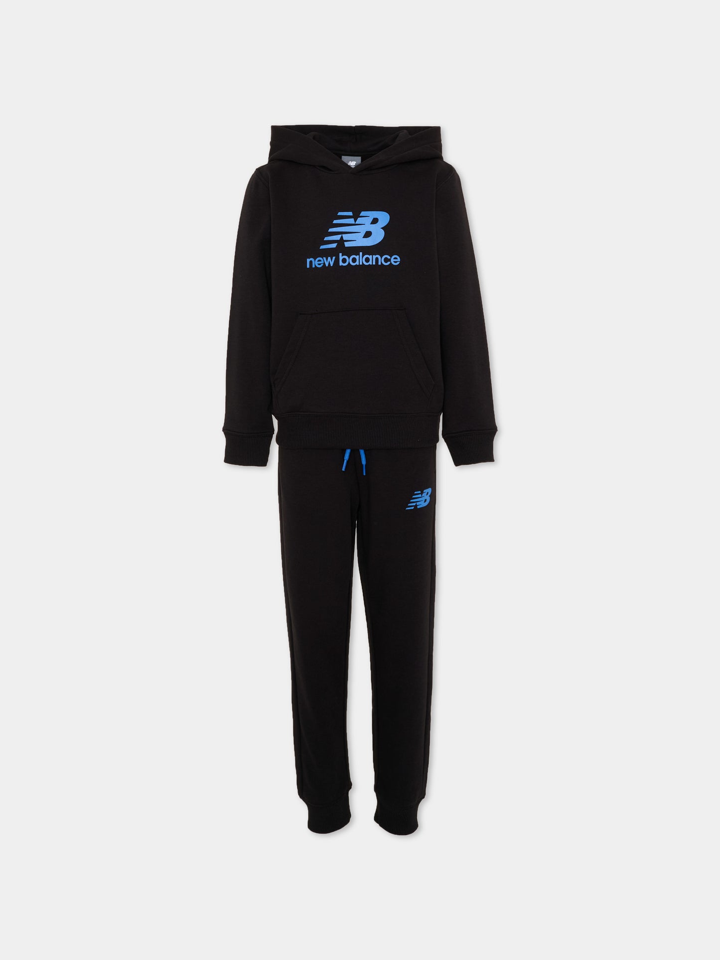 Completo sportivo nero per bambino con logo,New Balance,LAKB0322 BK