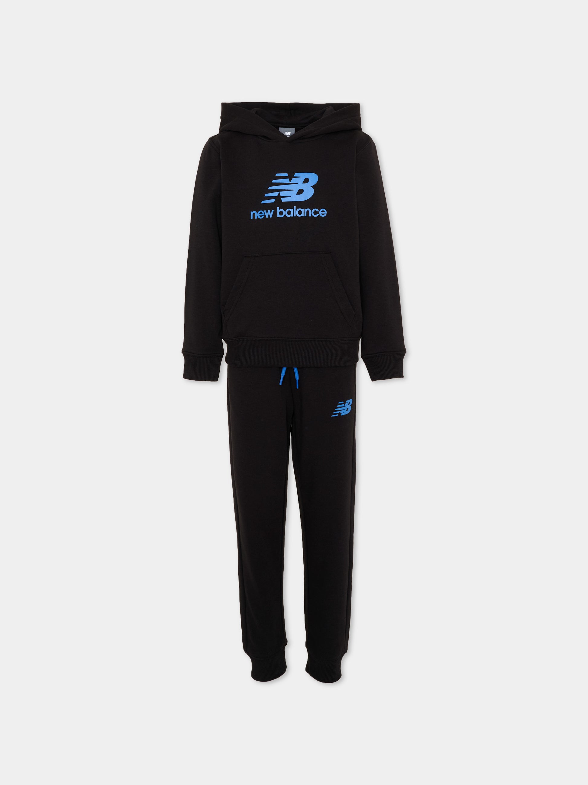 Completo sportivo nero per bambino con logo,New Balance,LAKB0322 BK