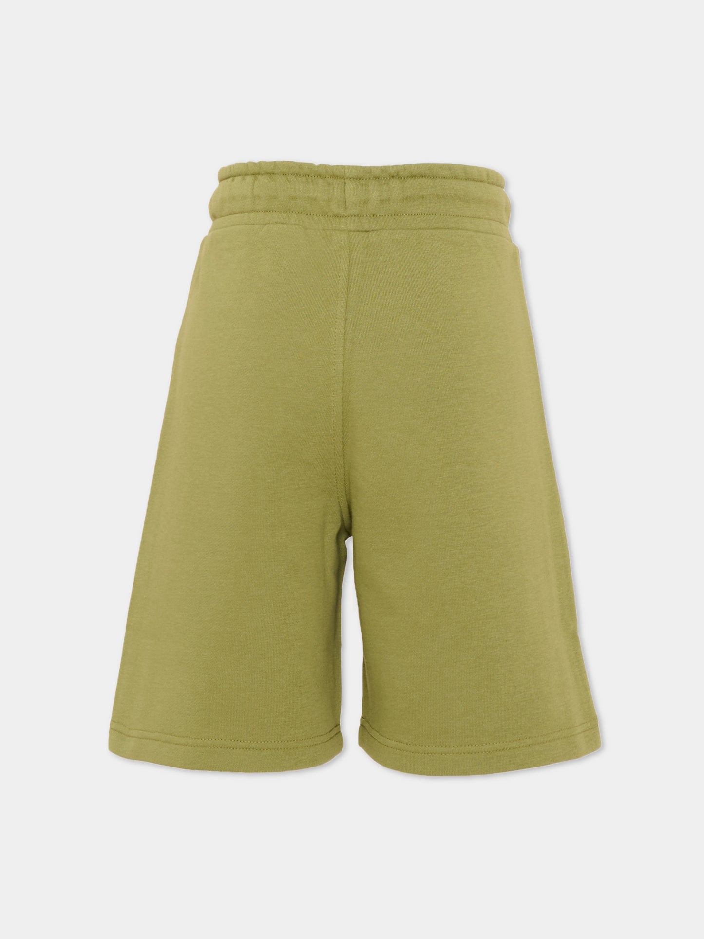 Shorts verdi per bambino con logo,Boss,J51993 673