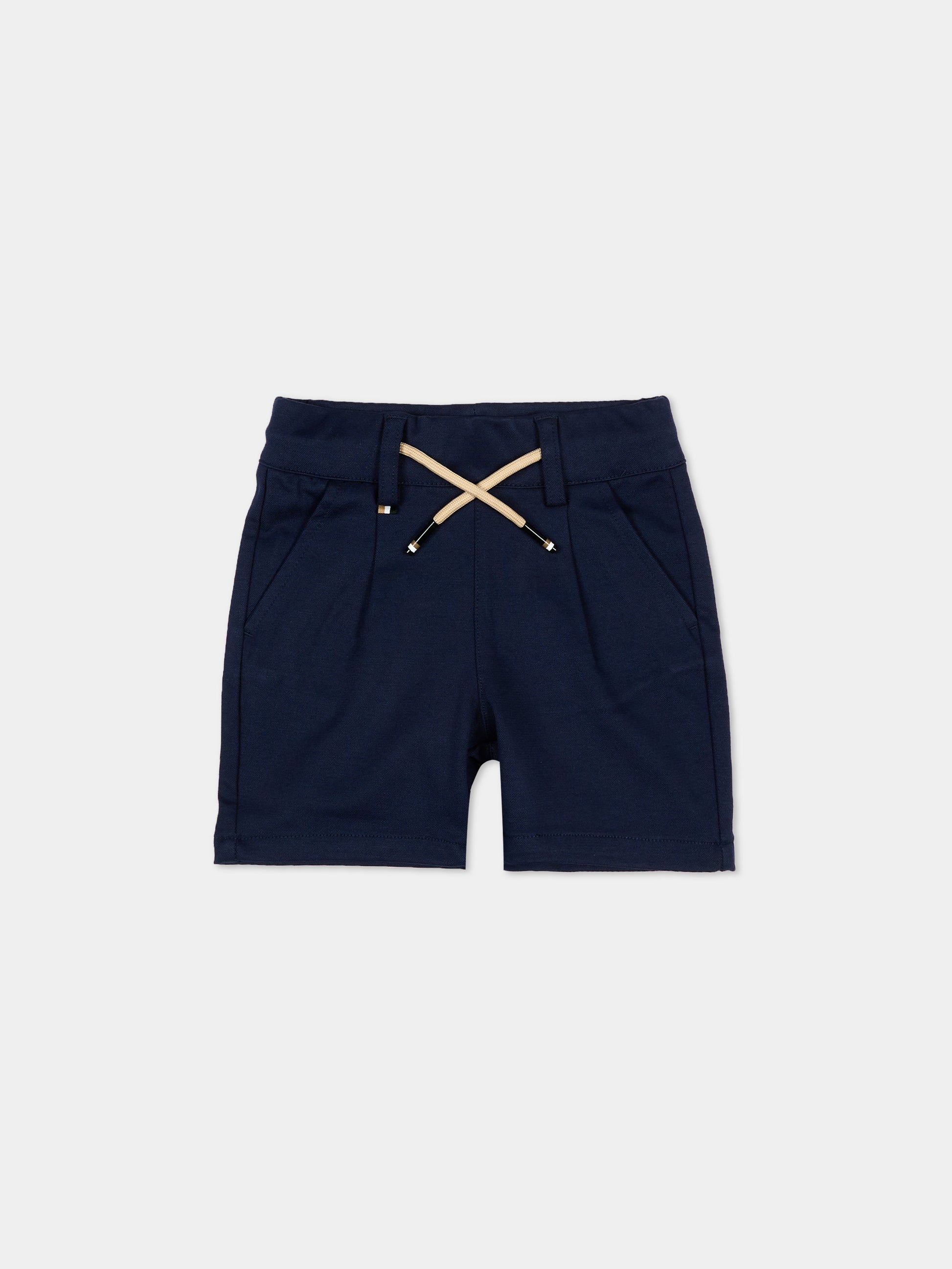Shorts blu per neonato con coulisse,Boss,J52084 849